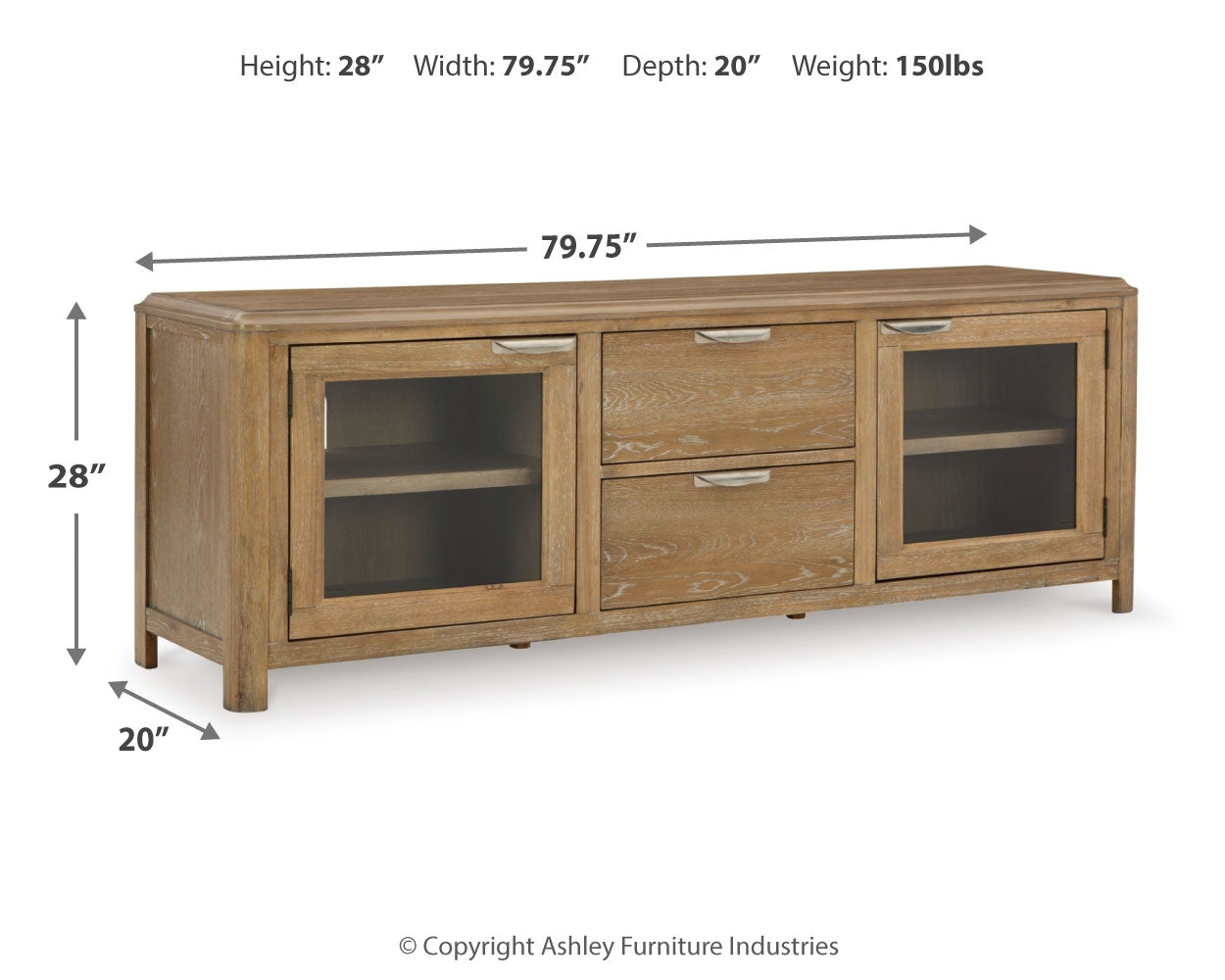 Rencott 80" TV Stand - Tampa Furniture Outlet