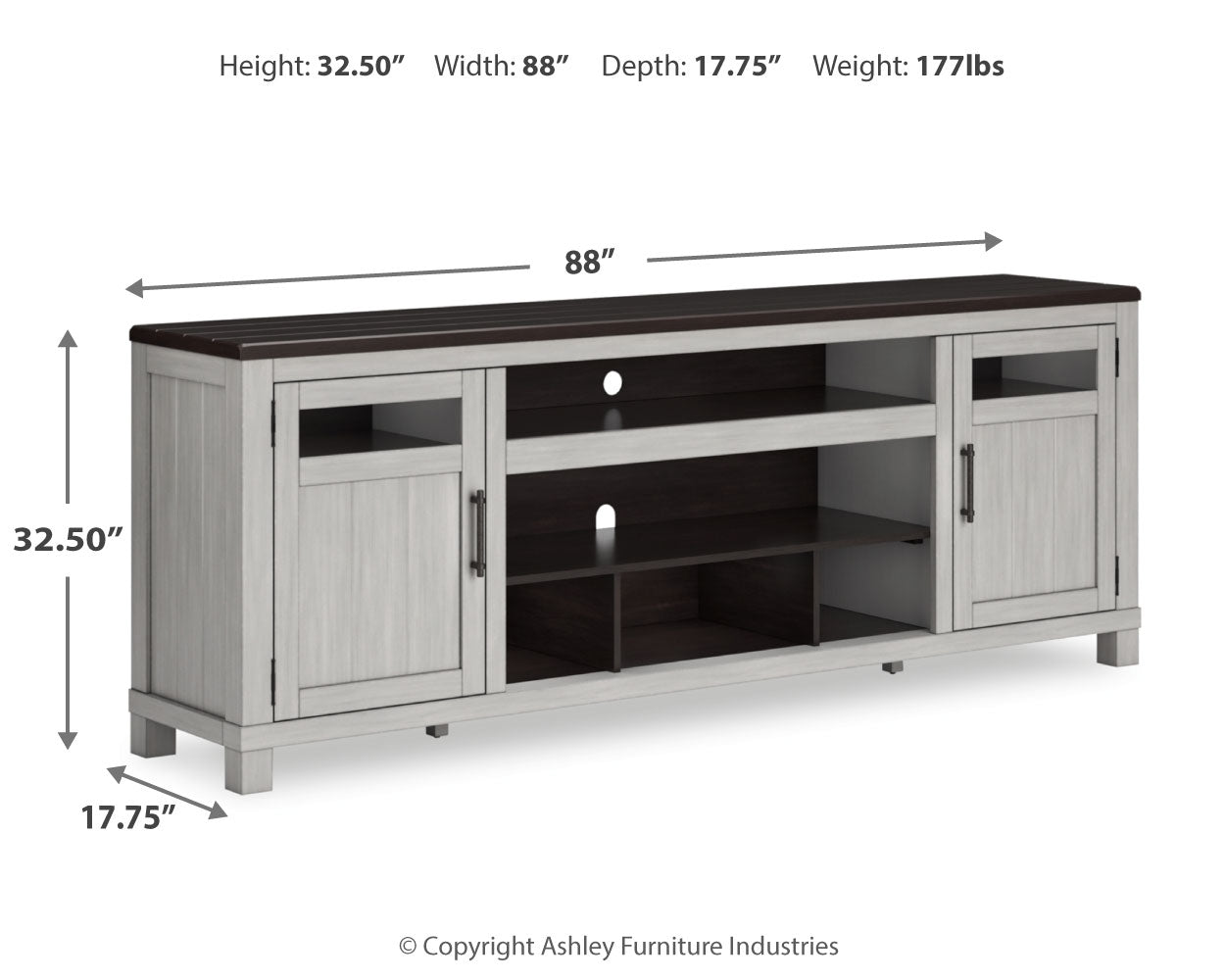 Darborn 88" TV Stand - Tampa Furniture Outlet