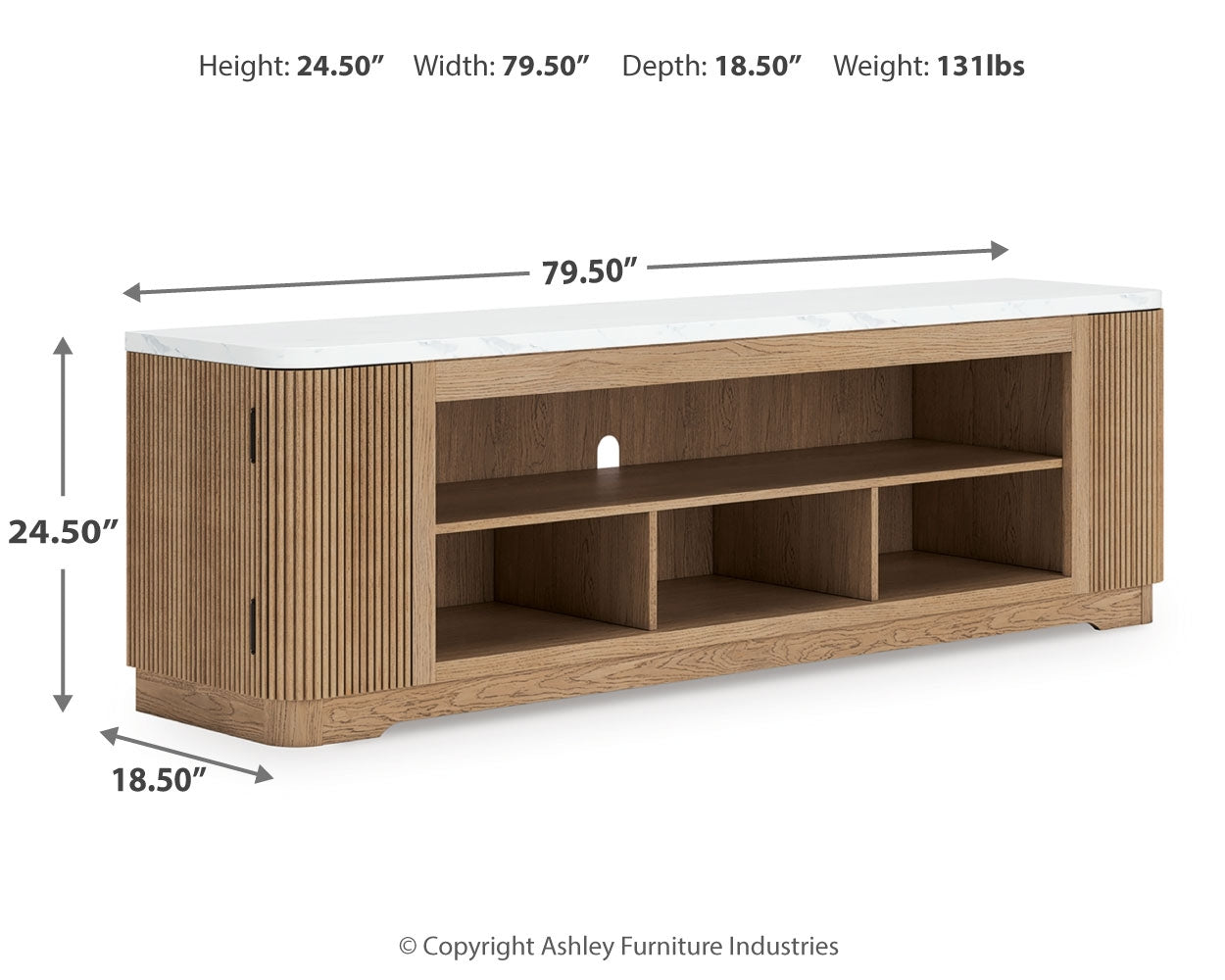 Camdill 80" TV Stand - Tampa Furniture Outlet
