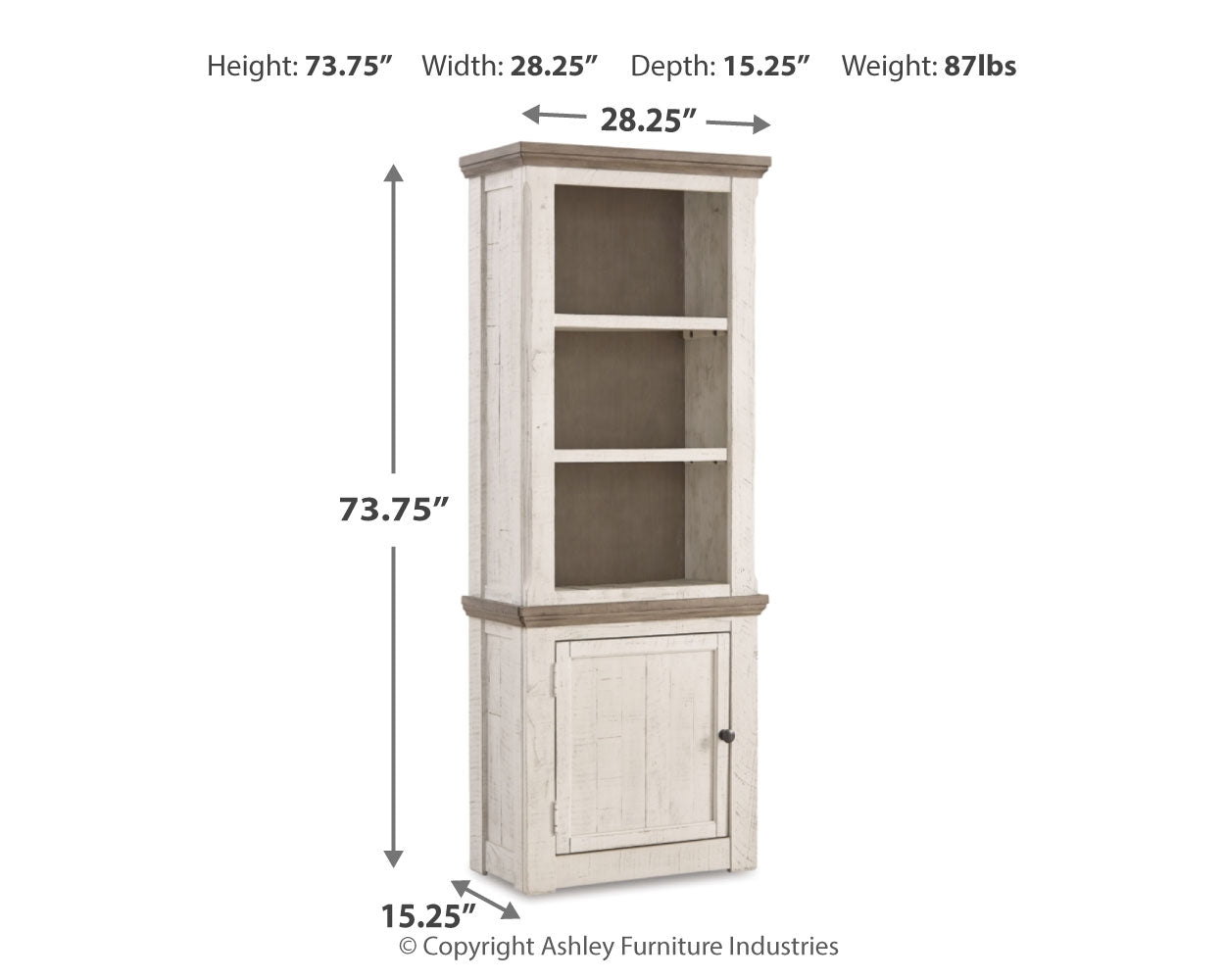 Havalance Left Pier Cabinet - Tampa Furniture Outlet