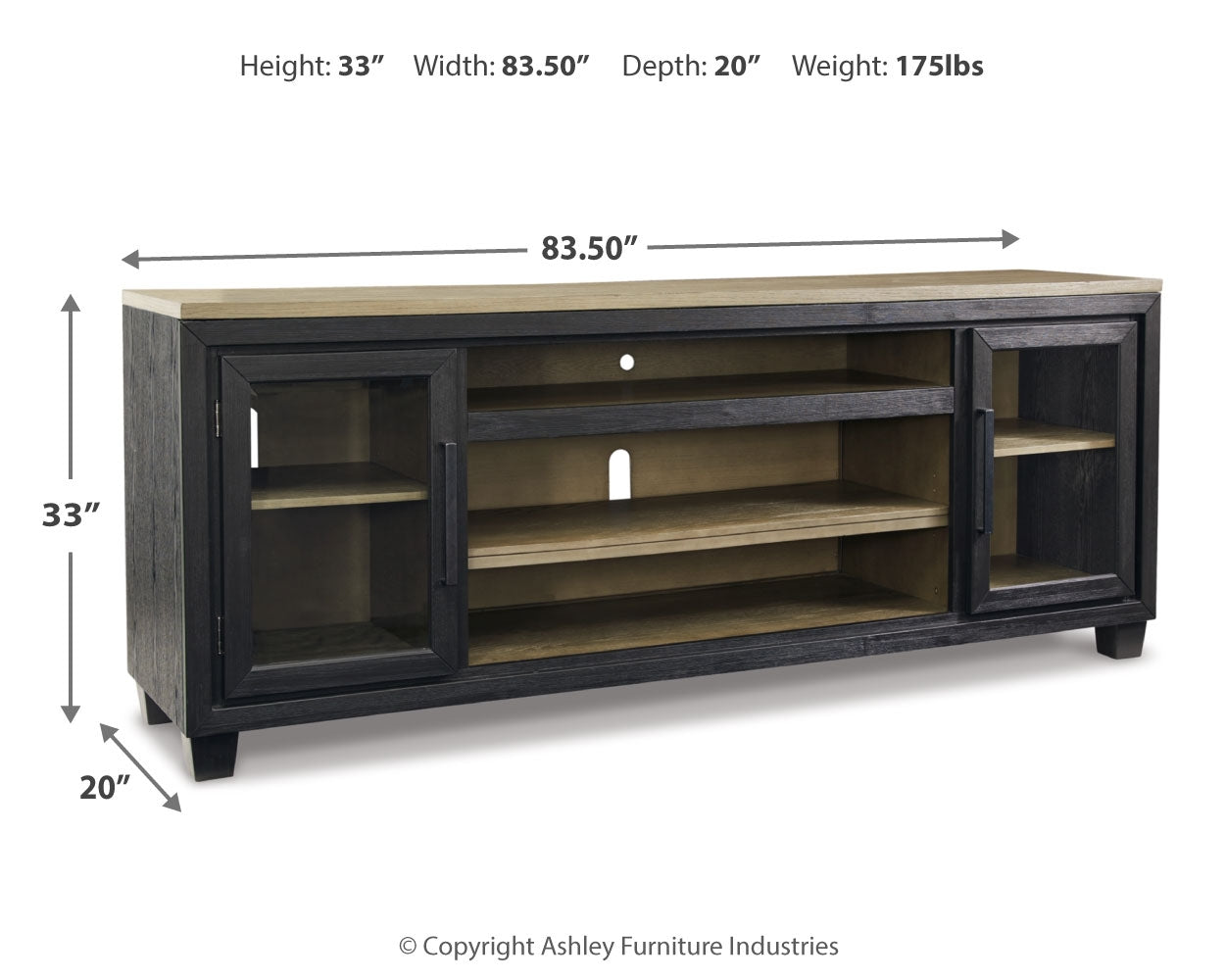 Foyland 83" TV Stand - Tampa Furniture Outlet