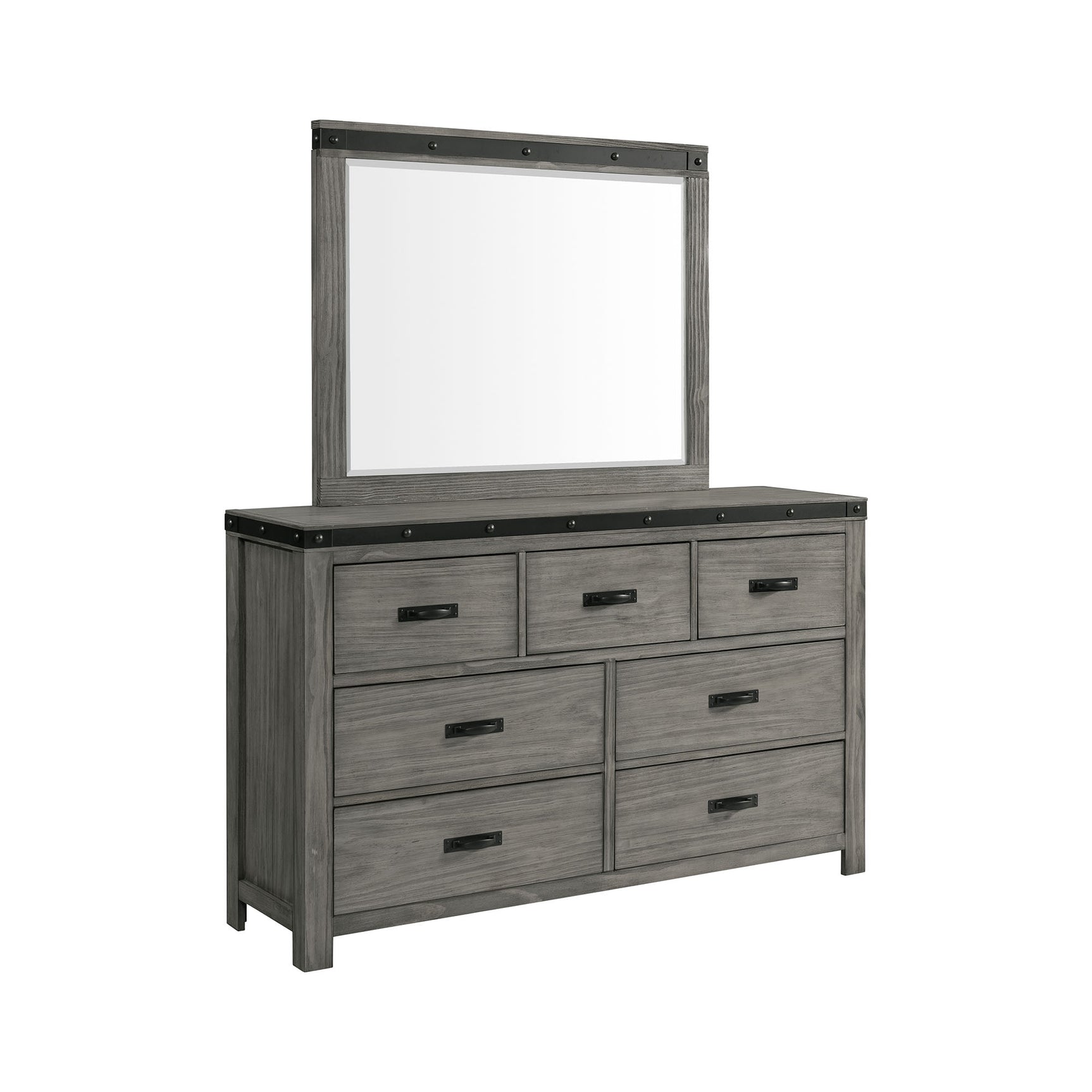 Wade 7-Drawer Dresser & Mirror Set - Tampa Furniture Outlet