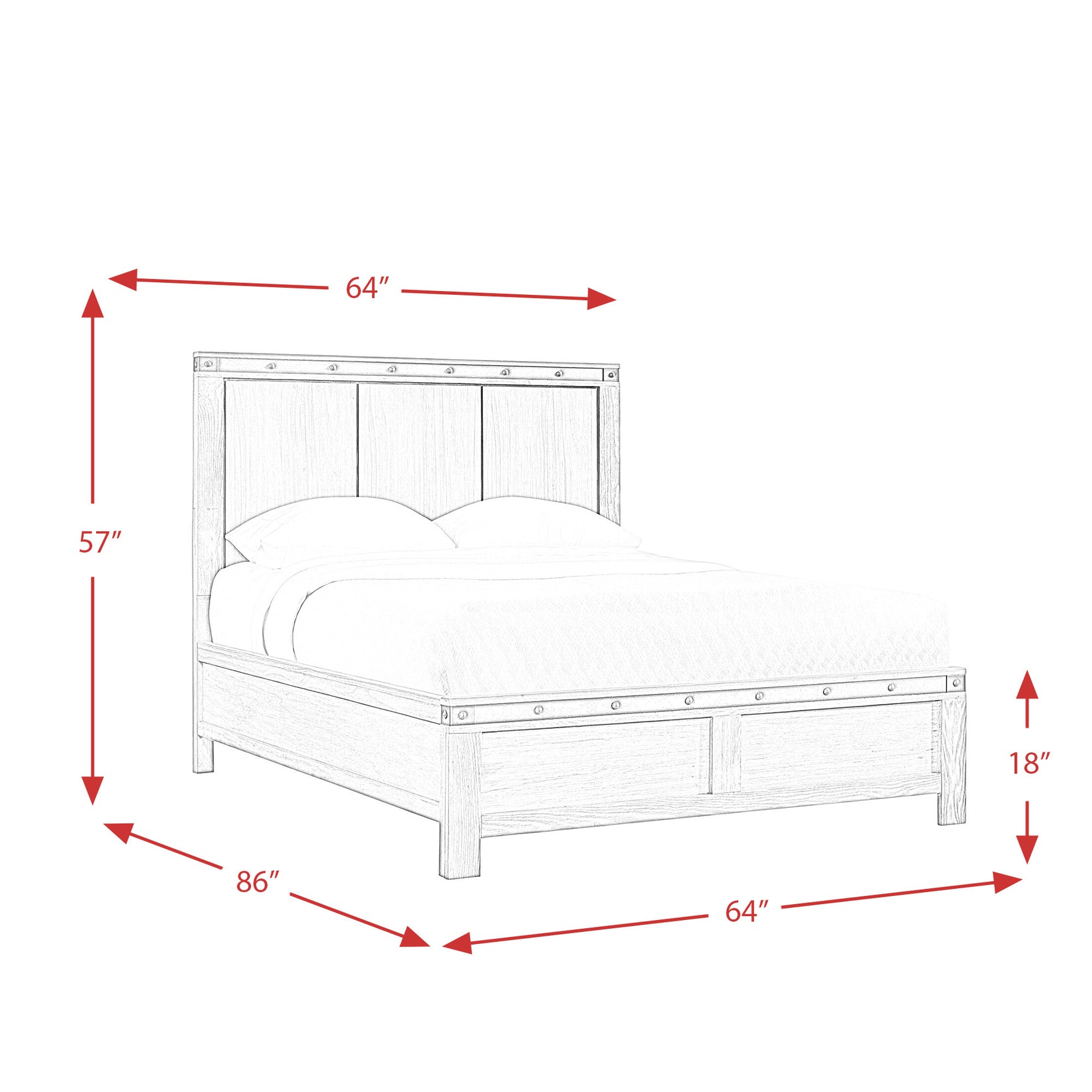 Wade Queen Panel Bed - Tampa Furniture Outlet