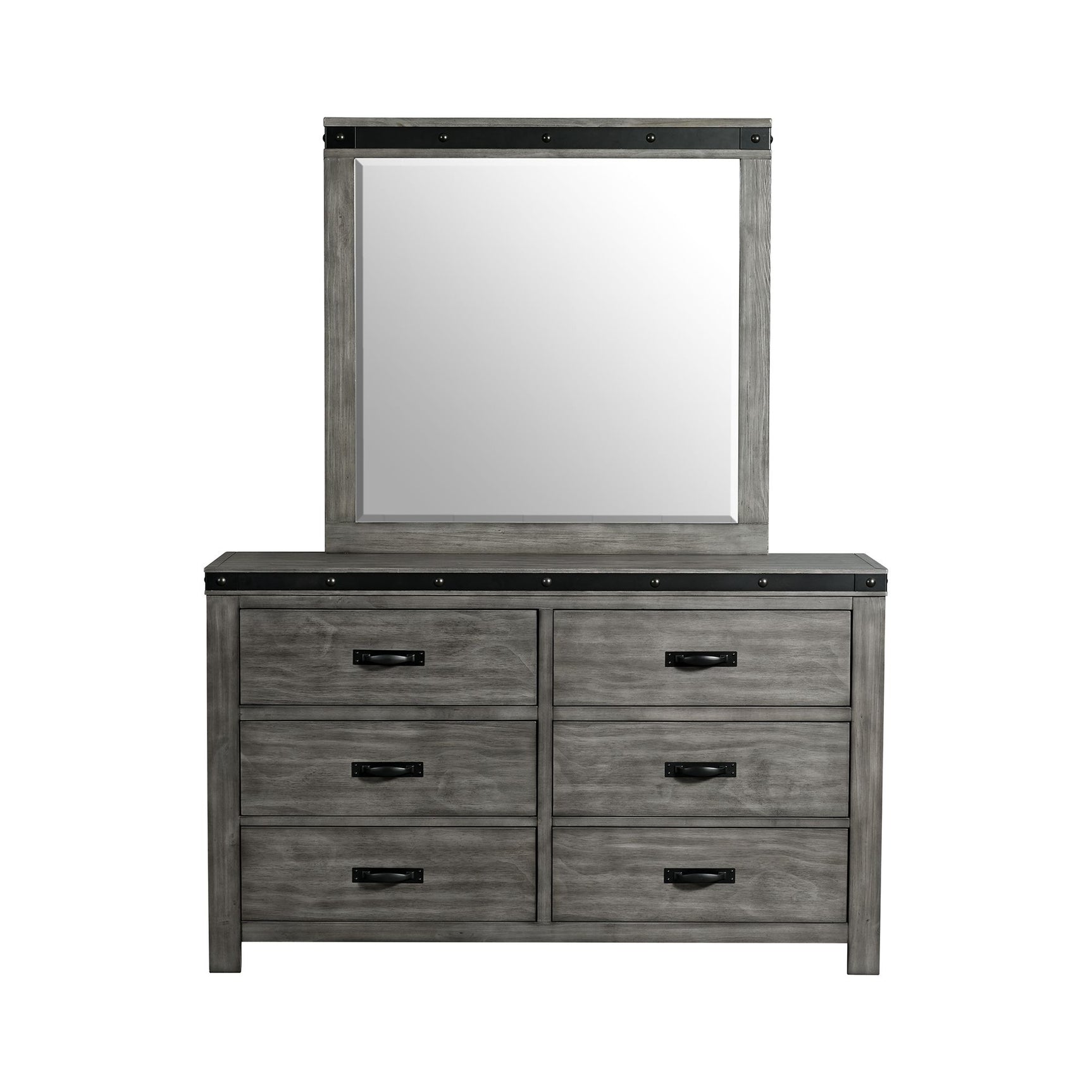 Wade Youth 6 Drawer Dresser & Mirror Set - Tampa Furniture Outlet
