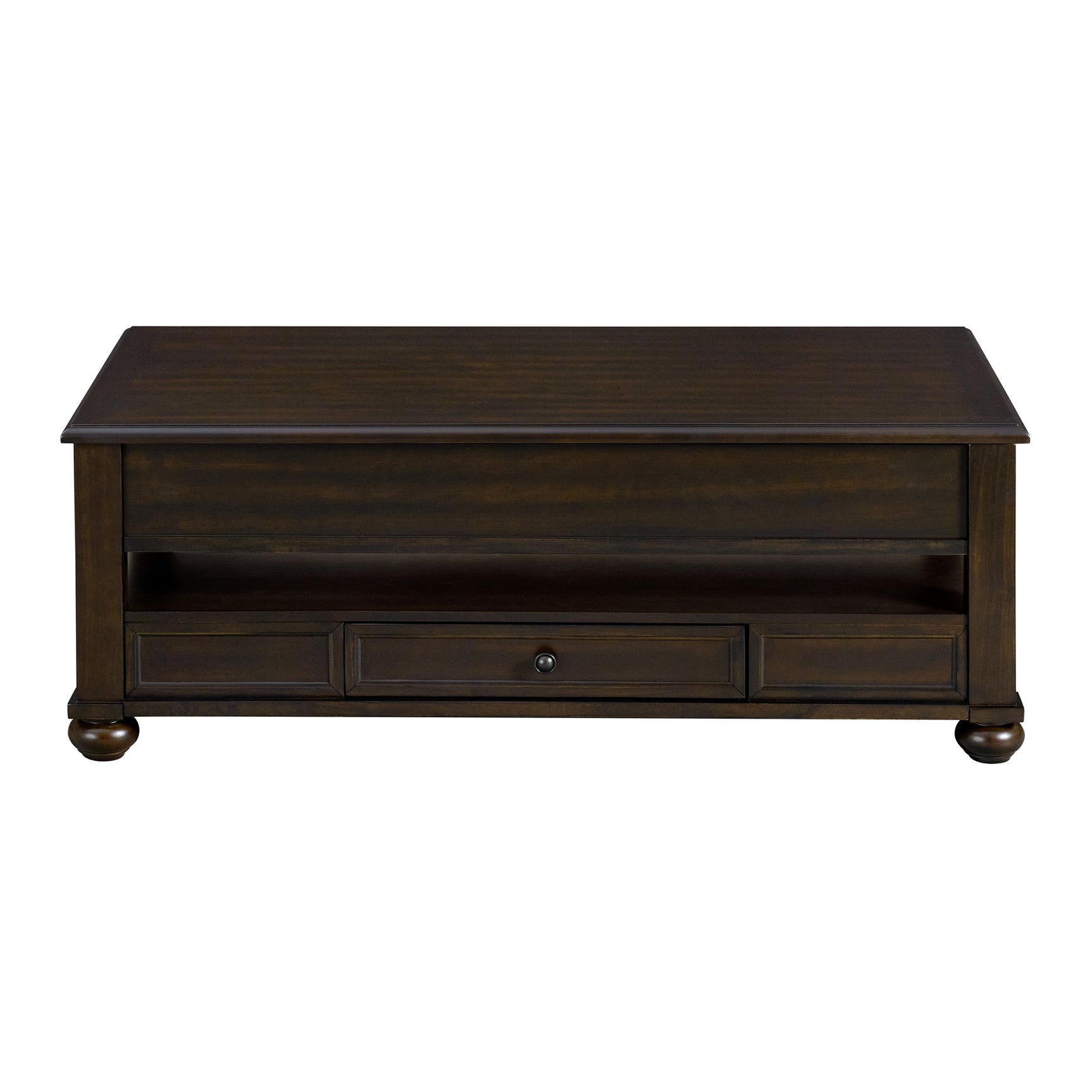Wagner Rectangular Lift-Top Coffee Table w/ Casters in Cherry - Tampa Furniture Outlet