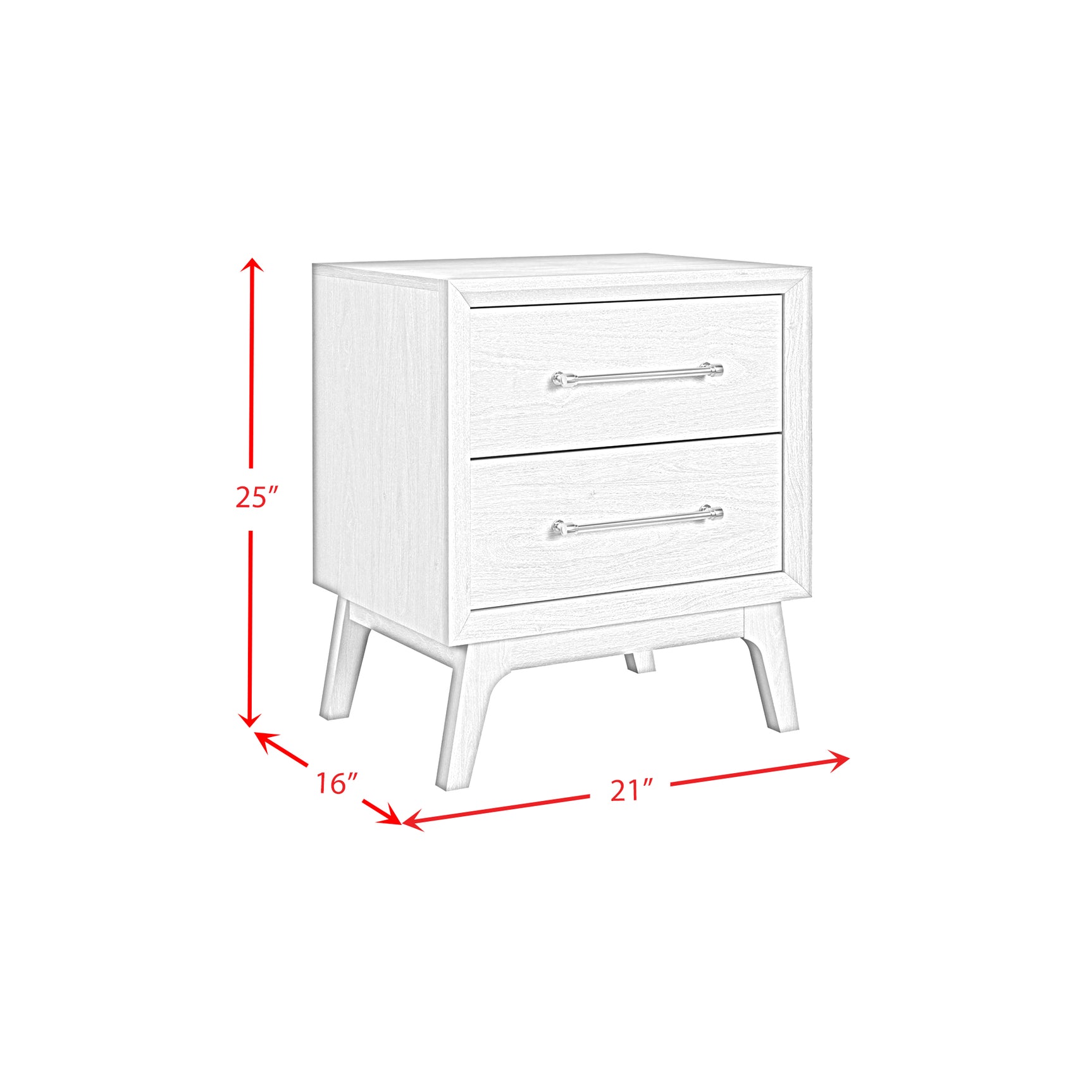 Westland 2-Drawer Nightstand in Almond - Tampa Furniture Outlet