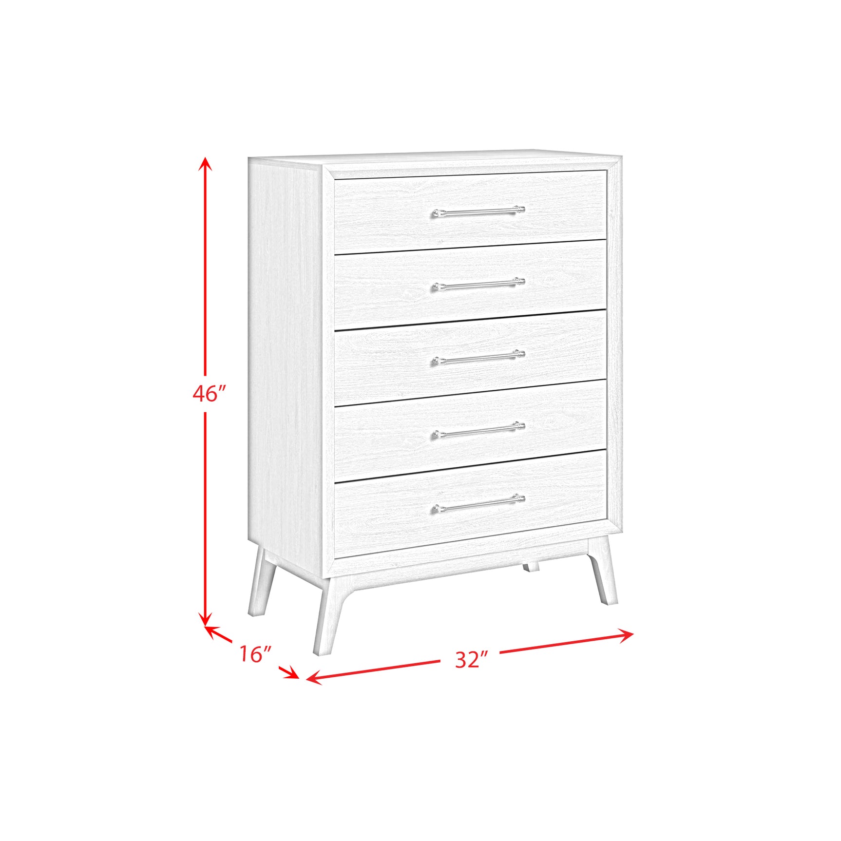 Westland 5-Drawer Chest in Almond - Tampa Furniture Outlet