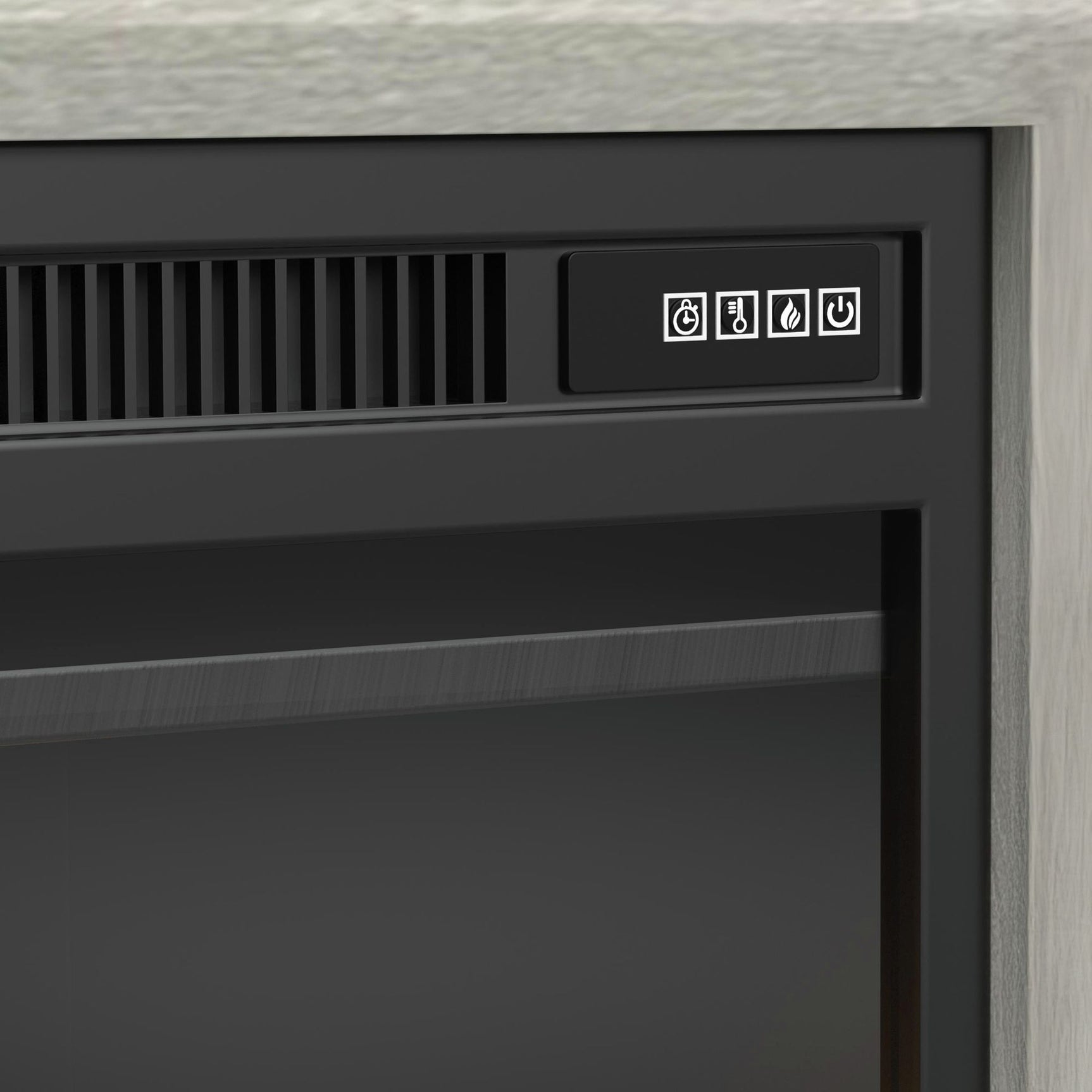 Westland 71" TV Console without Fireplace Insert in Almond - Tampa Furniture Outlet