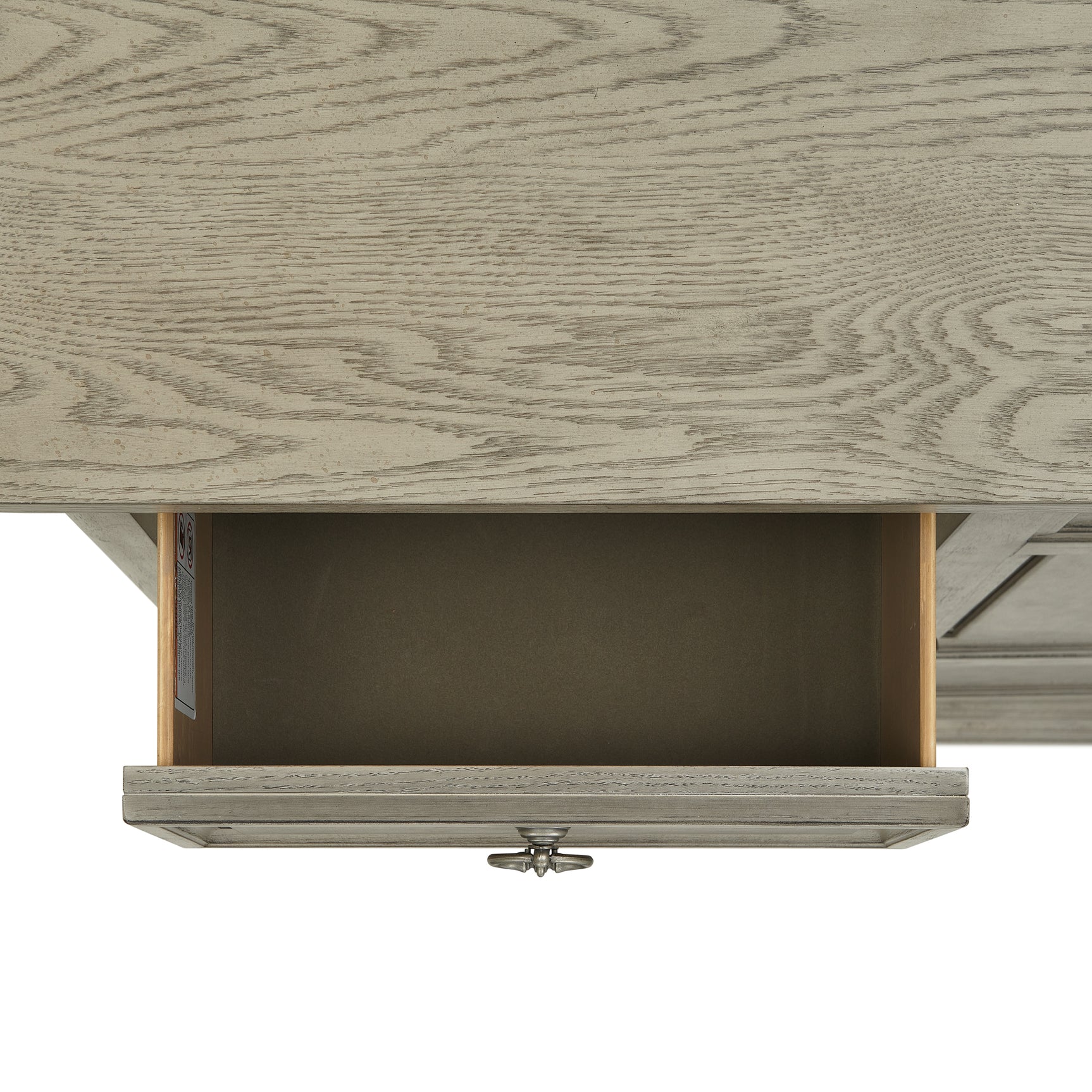 Whit-Ash 5-Drawer Door Chest in Light Grey - Tampa Furniture Outlet
