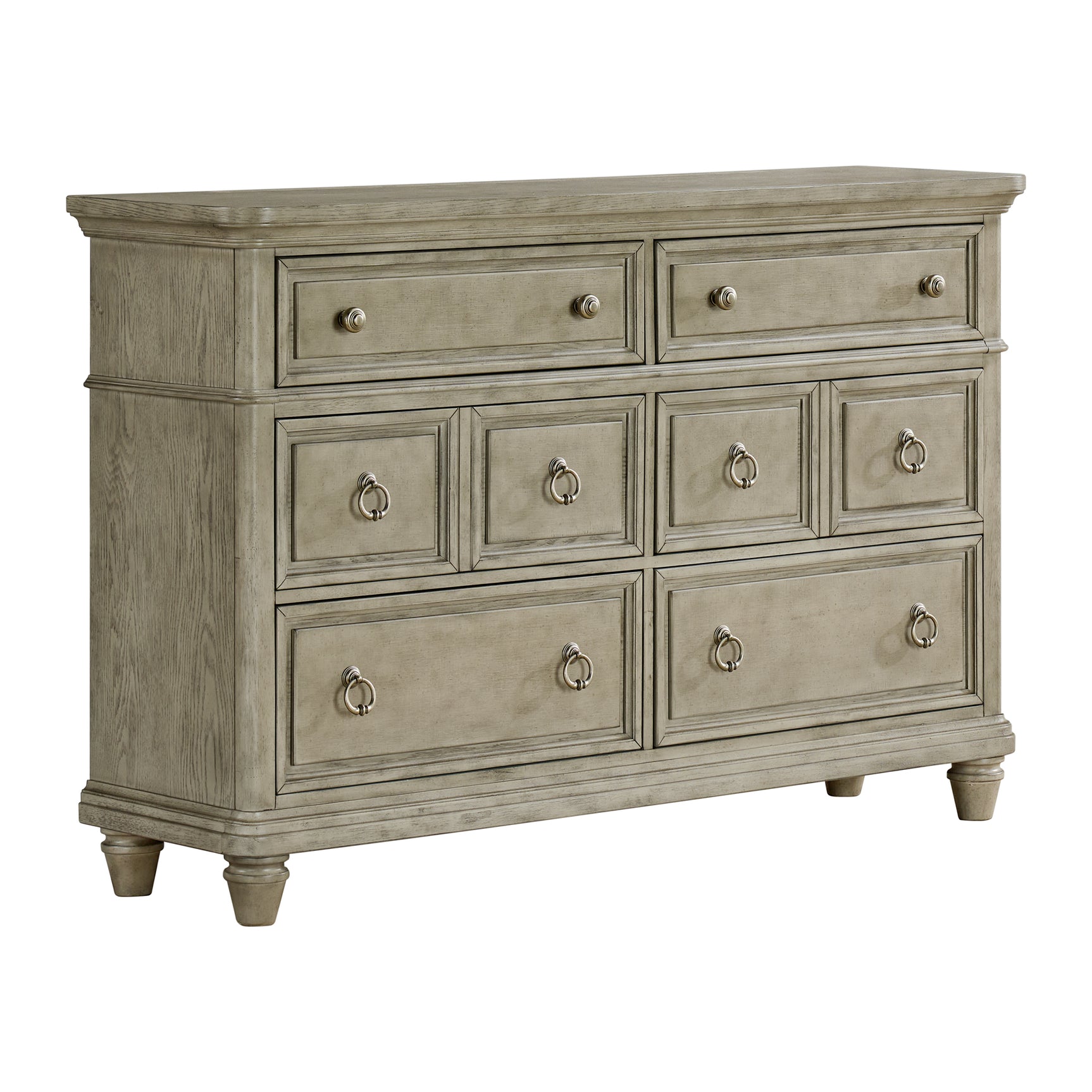 Whit-Ash 6-Drawer Dresser in Light Grey - Tampa Furniture Outlet