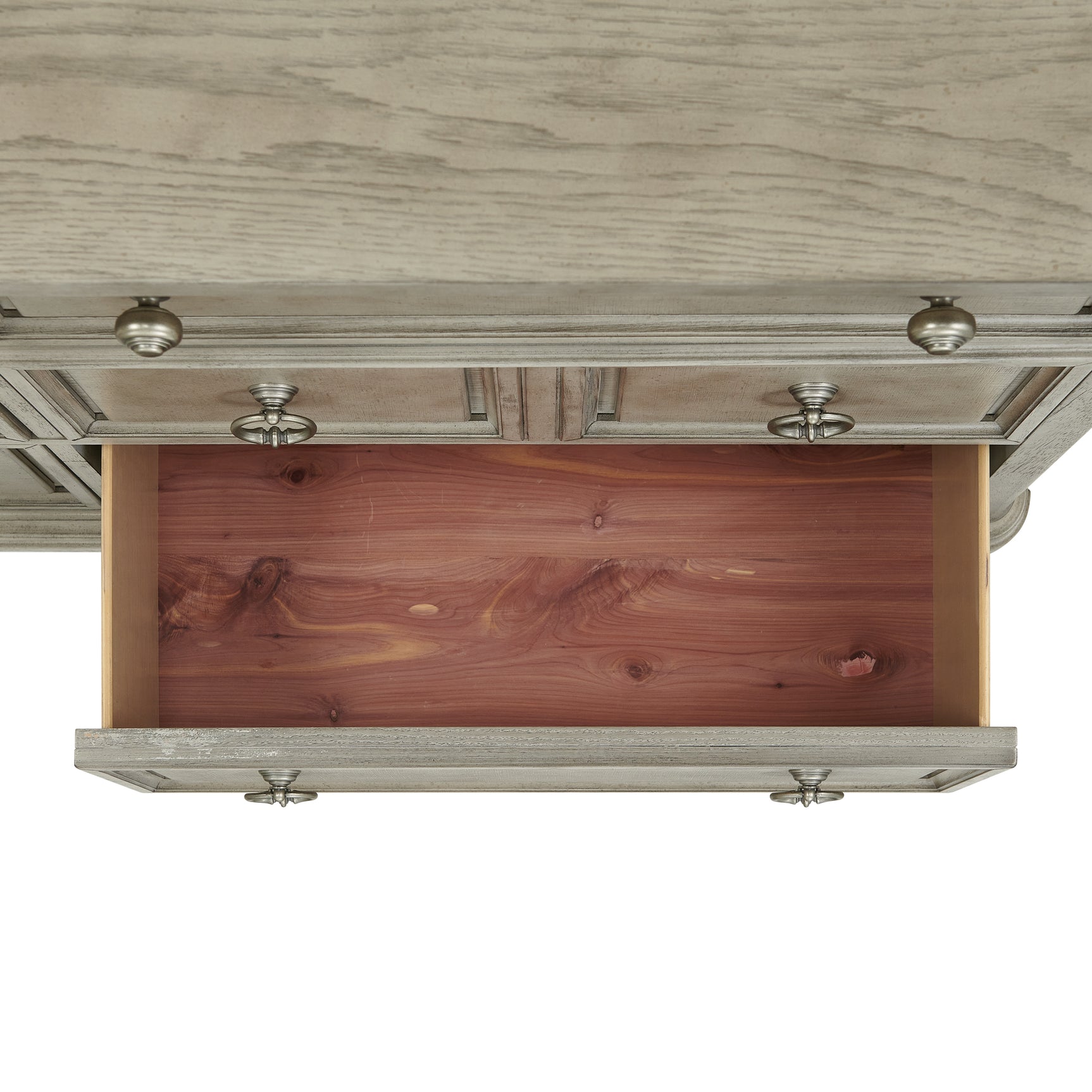 Whit-Ash Dresser and Mirror Set in Light Grey - Tampa Furniture Outlet
