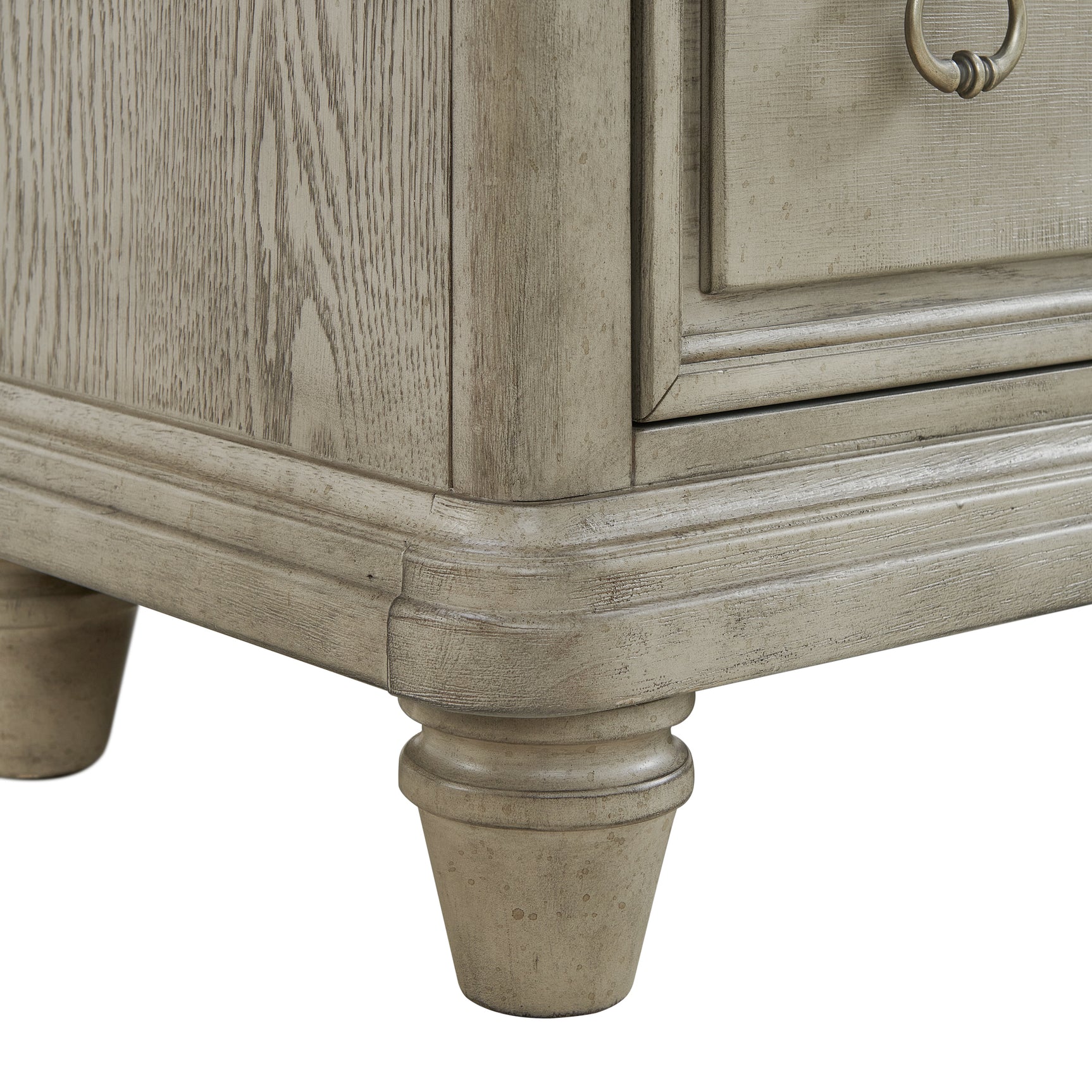 Whit-Ash Dresser and Mirror Set in Light Grey