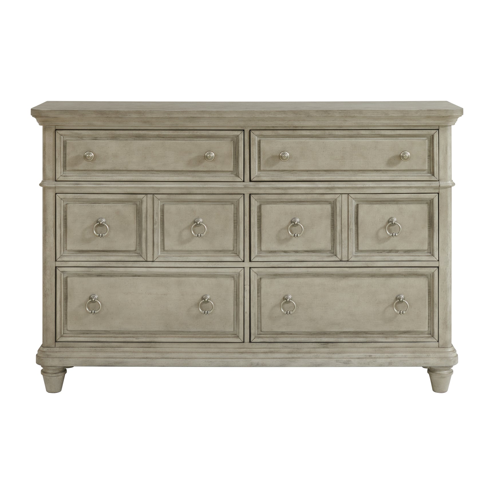 Whit-Ash 6-Drawer Dresser in Light Grey - Tampa Furniture Outlet