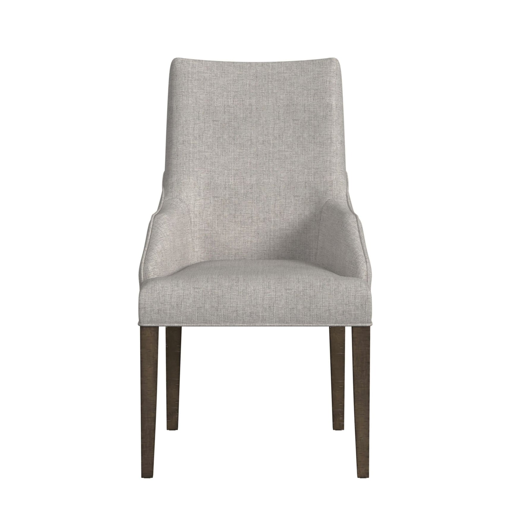 Yellowstone Dining Host Chair with Grey Fabric in Medium Brown (2 Per Carton) - Tampa Furniture Outlet