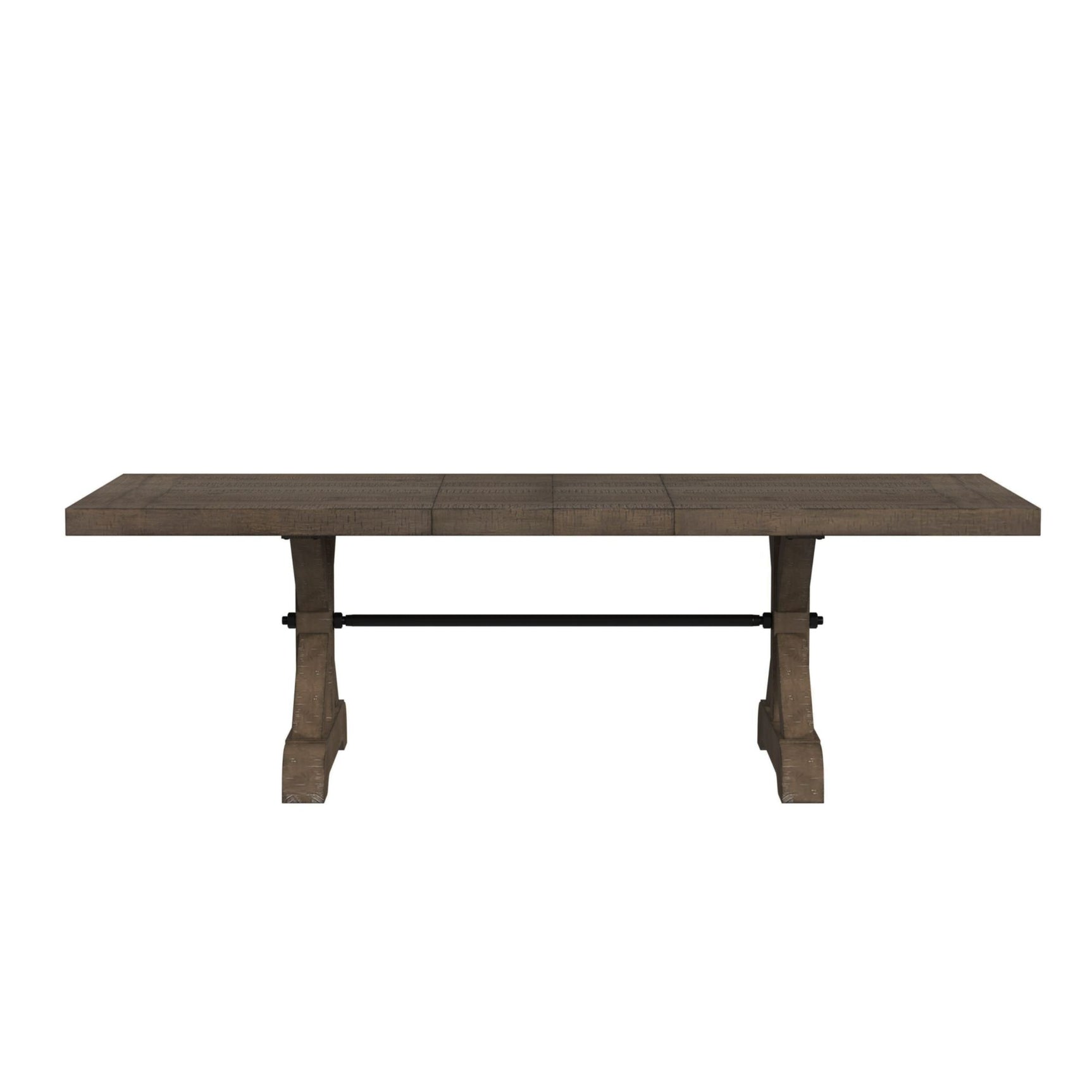 Yellowstone Dining Table with 2x12" Leaves in Medium Brown - Tampa Furniture Outlet