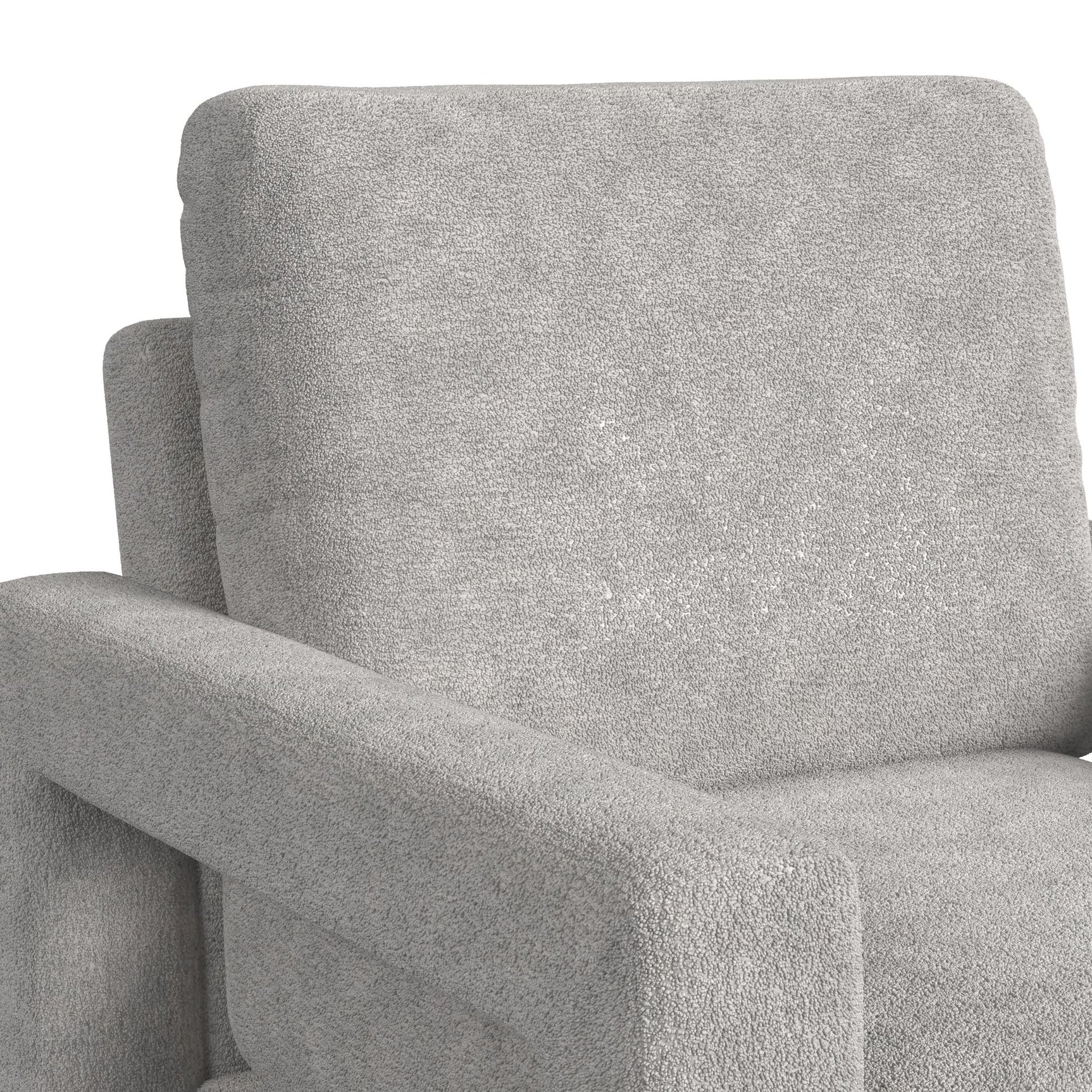 Zoey Chair in Balina Light Grey - Tampa Furniture Outlet