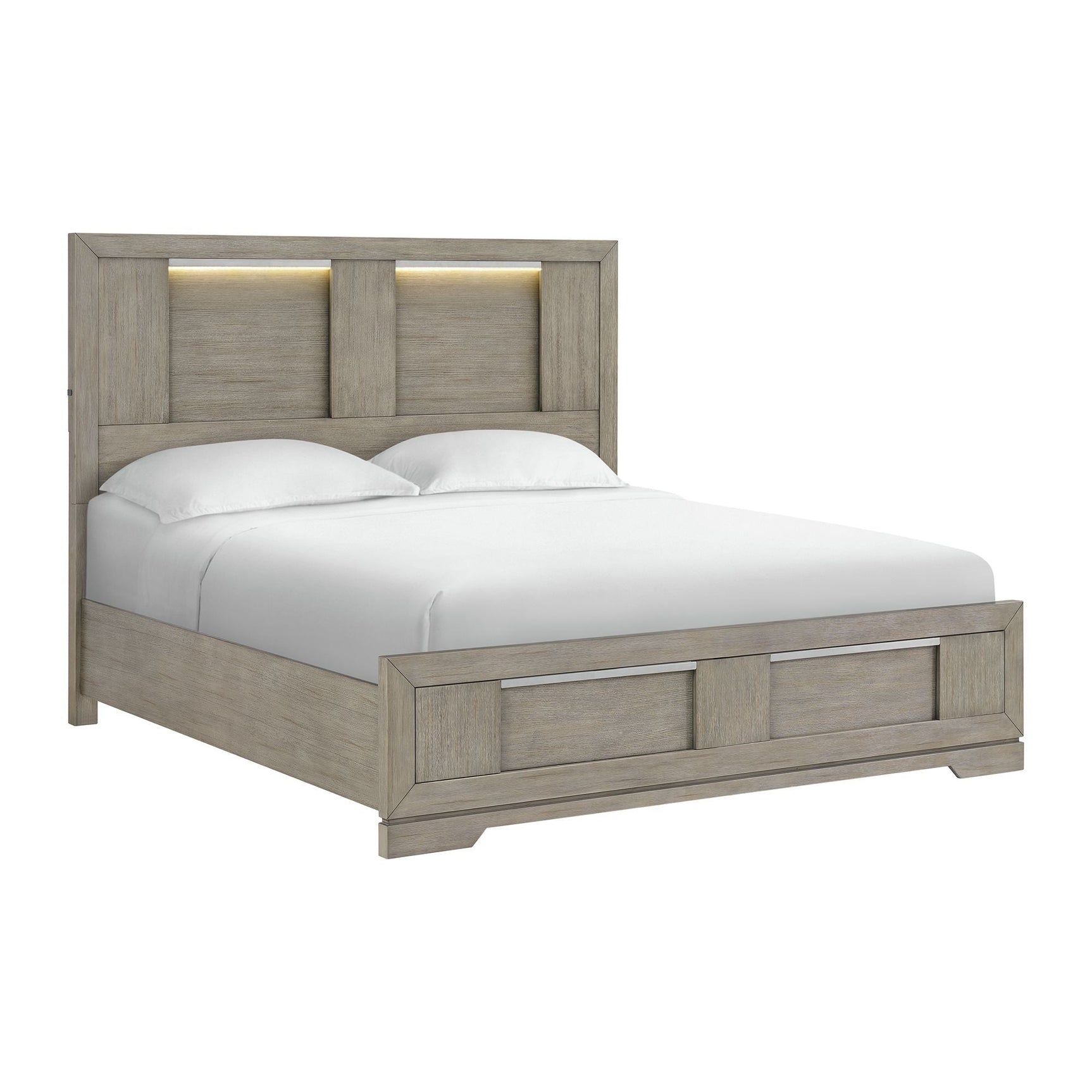 Kelis - Panel Bed With LED - Tampa Furniture Outlet