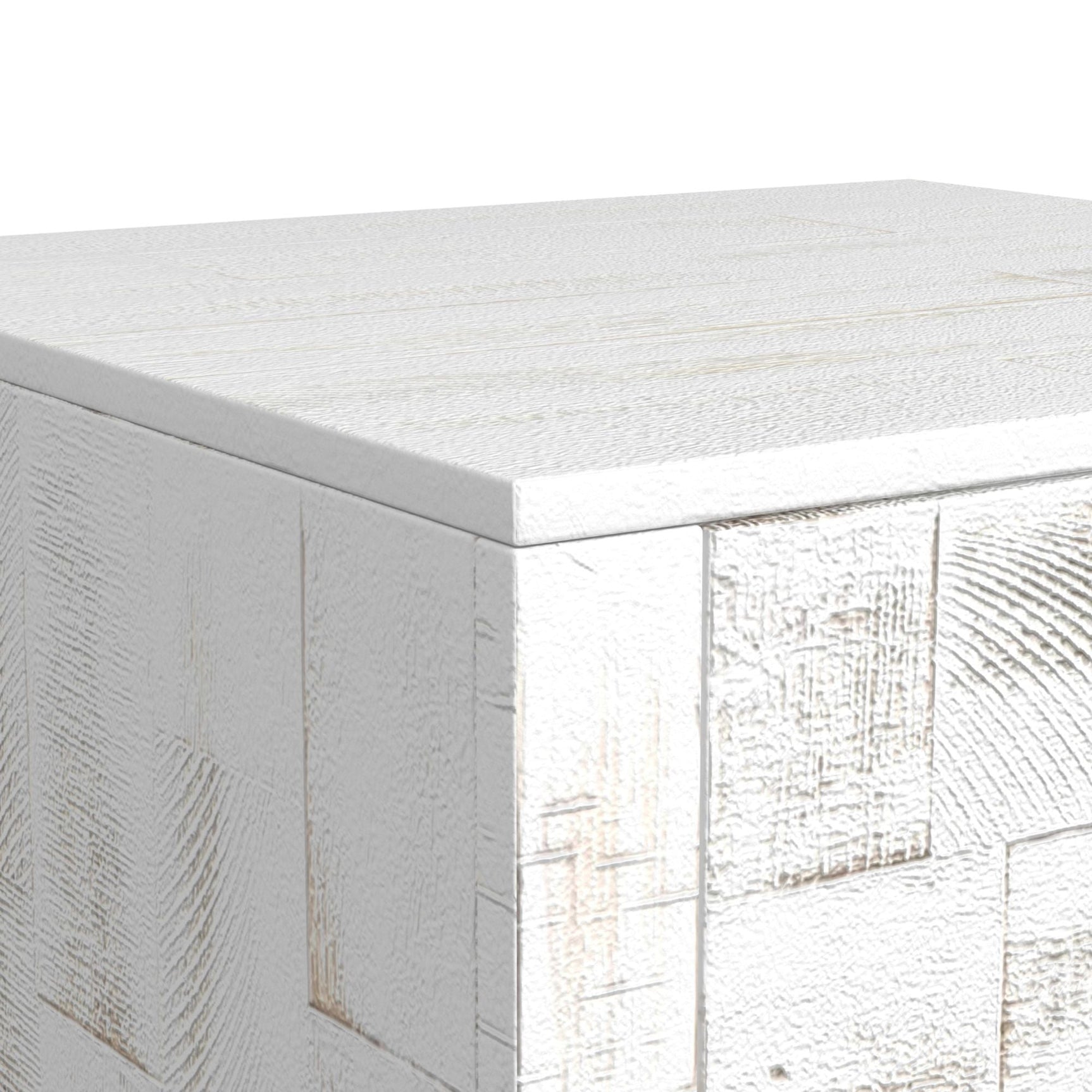Rogen Rustic - End Table - Rustic White - Tampa Furniture Outlet