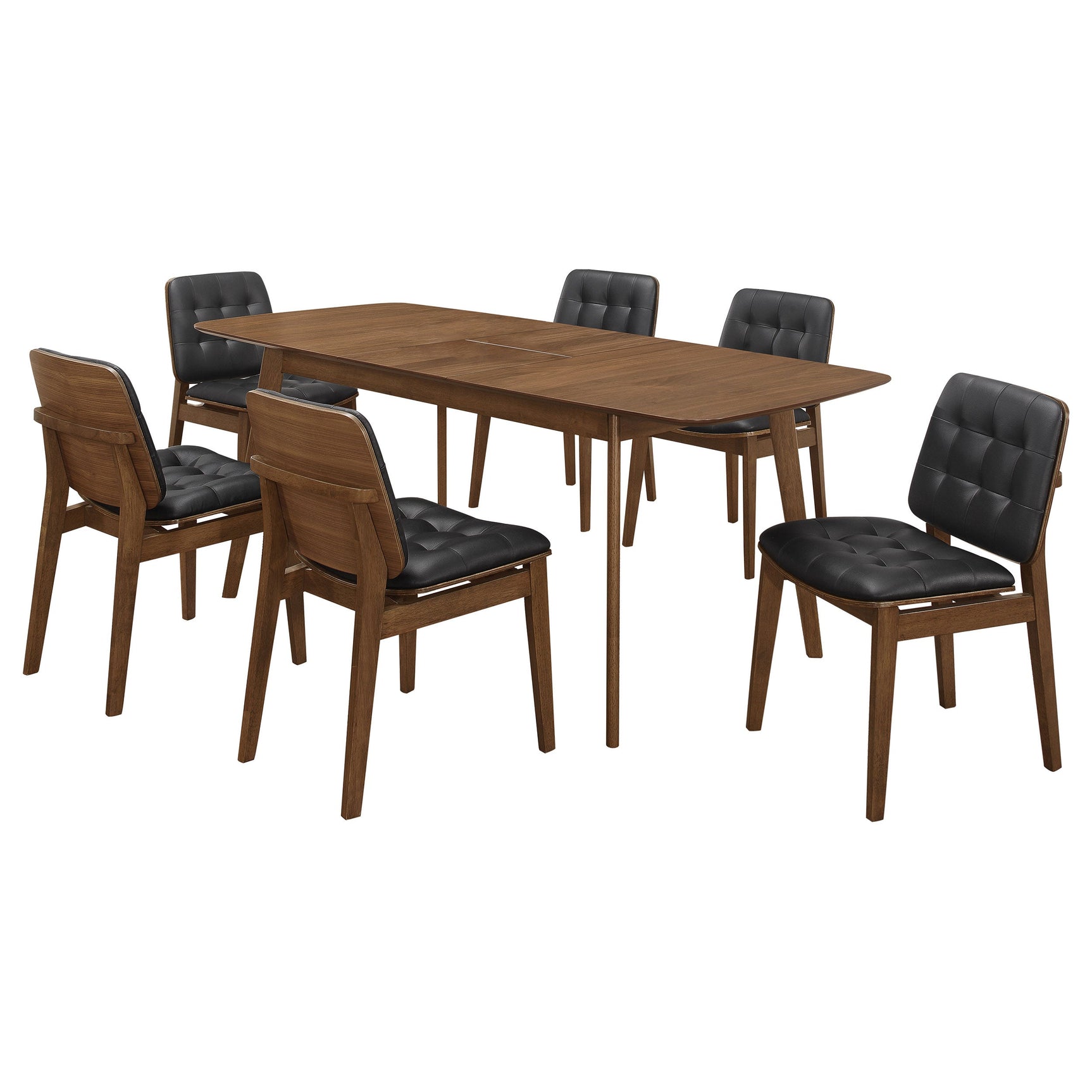 Redbridge Rectangular 7-piece Dining Set Natural Walnut - Tampa Furniture Outlet