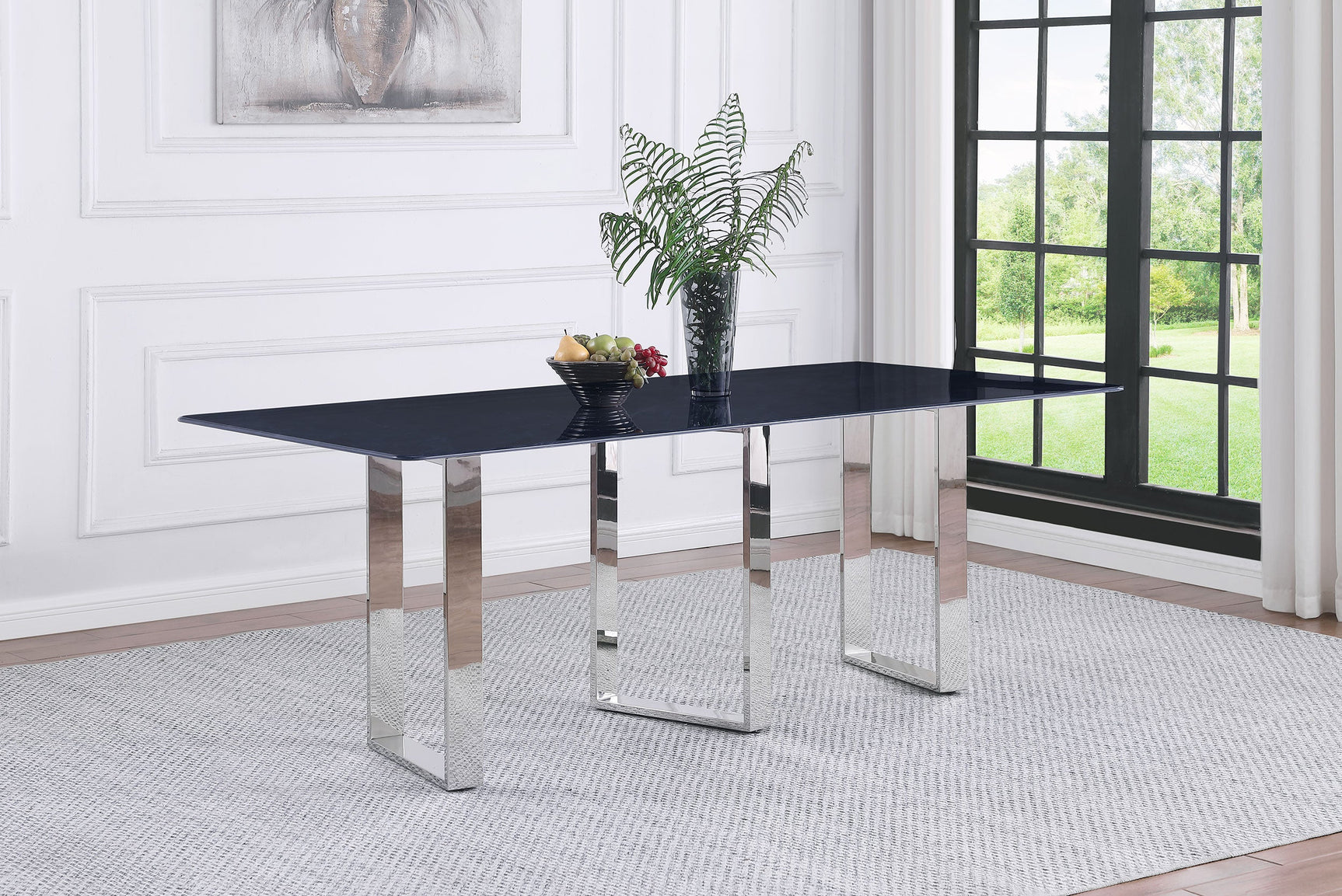 Desden 79-inch Rectangular Sintered Stone Dining Table Grey - Tampa Furniture Outlet