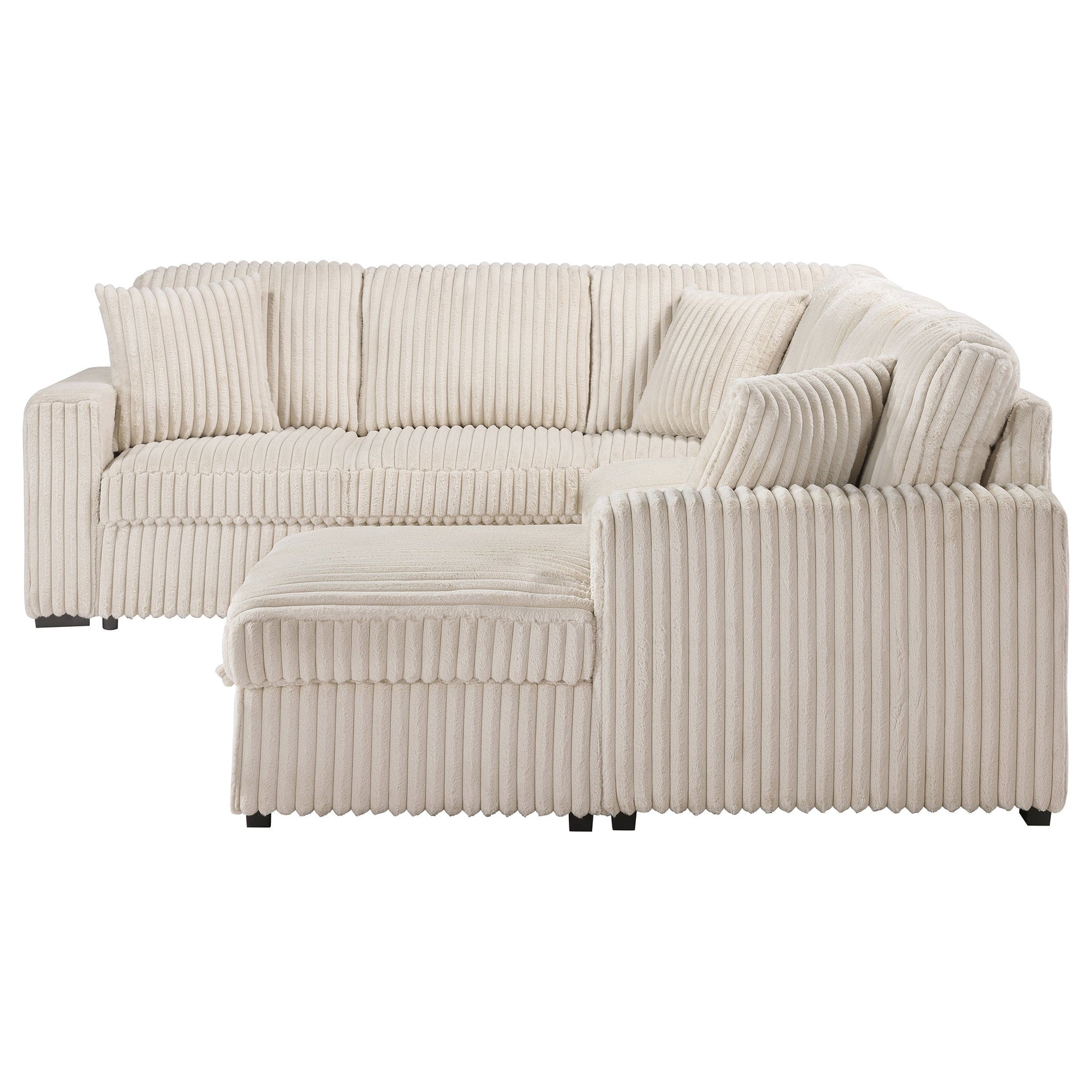 Devonshire Sleeper Sectional Sofa Storage Chaise Camel - Tampa Furniture Outlet