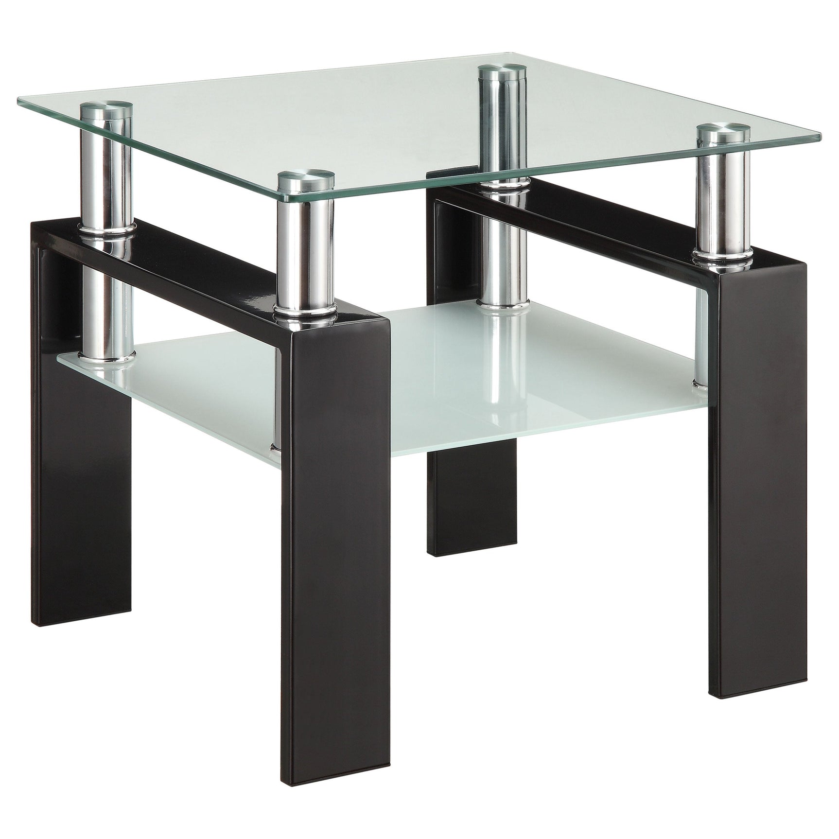 Dyer 2-piece Rectangular Coffee and End Table Set Black - Tampa Furniture Outlet