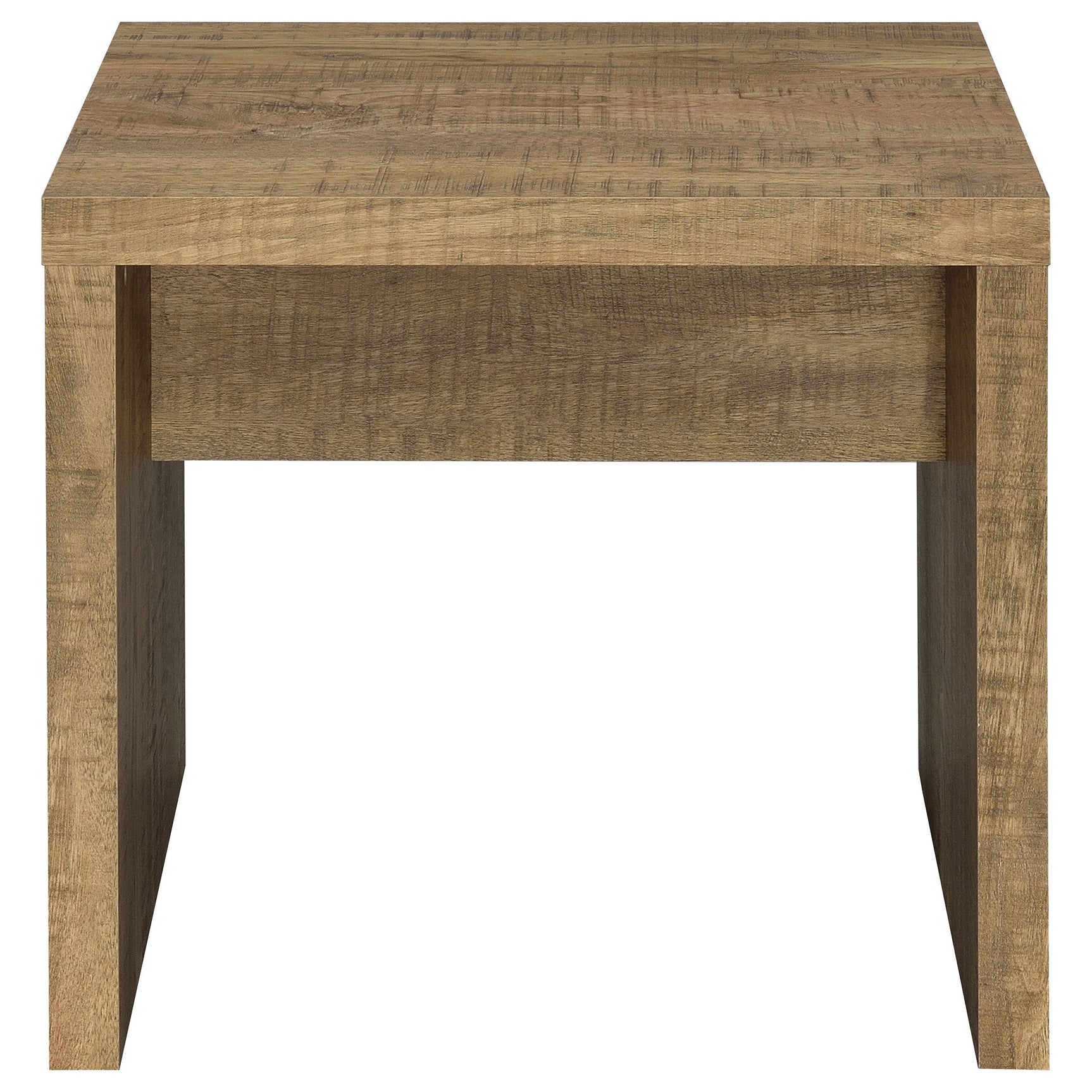 Lynette Square Engineered Wood End Table Mango - Tampa Furniture Outlet
