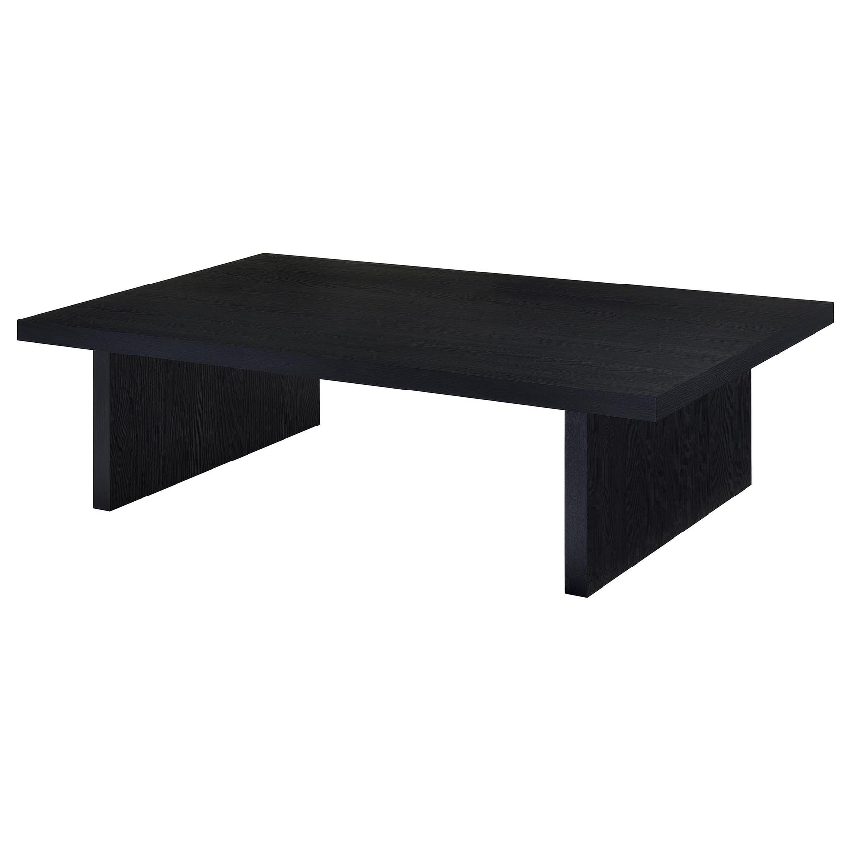 Max Rectangular Engineered Laminate Coffee Table Black - Tampa Furniture Outlet