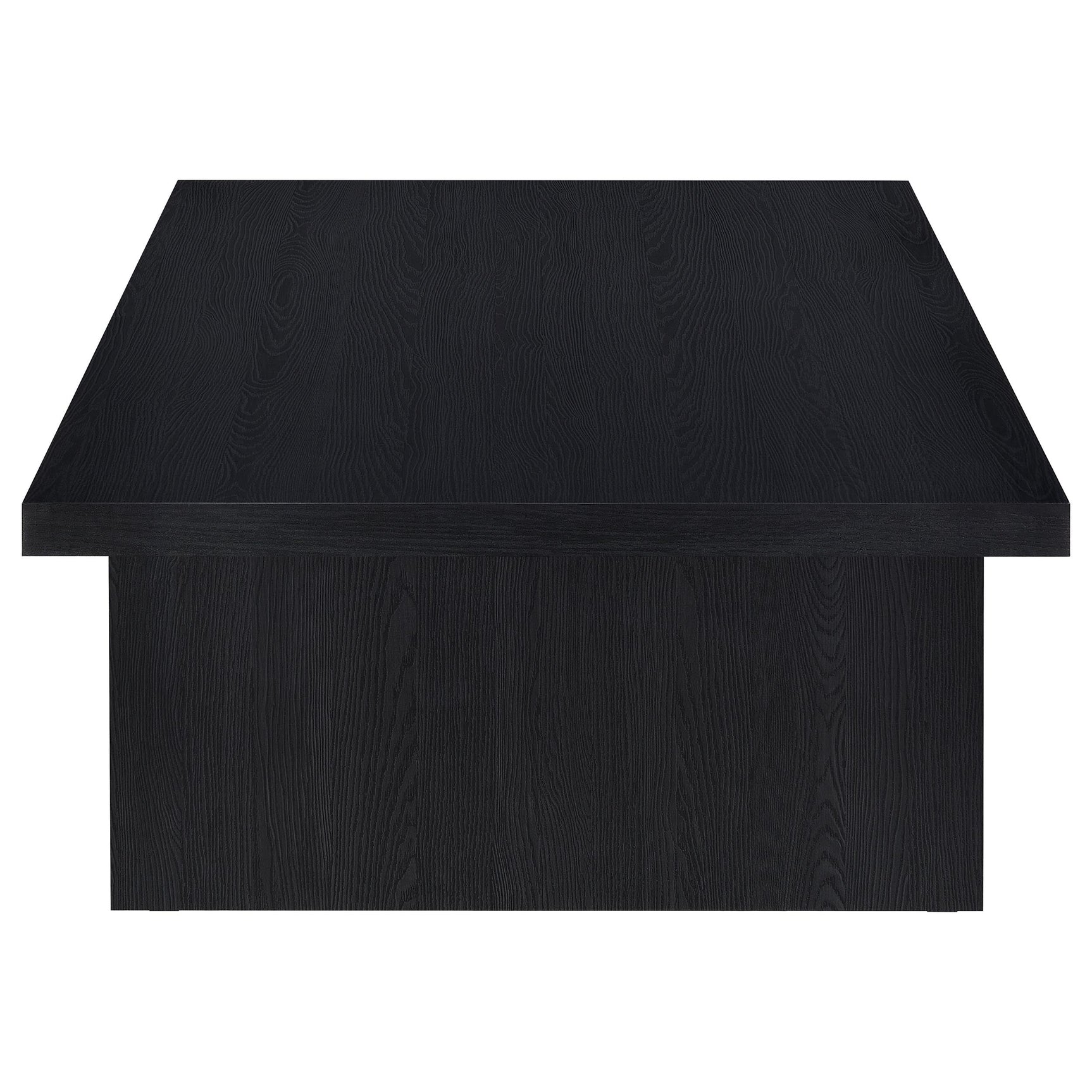 Max Rectangular Engineered Laminate Coffee Table Black - Tampa Furniture Outlet