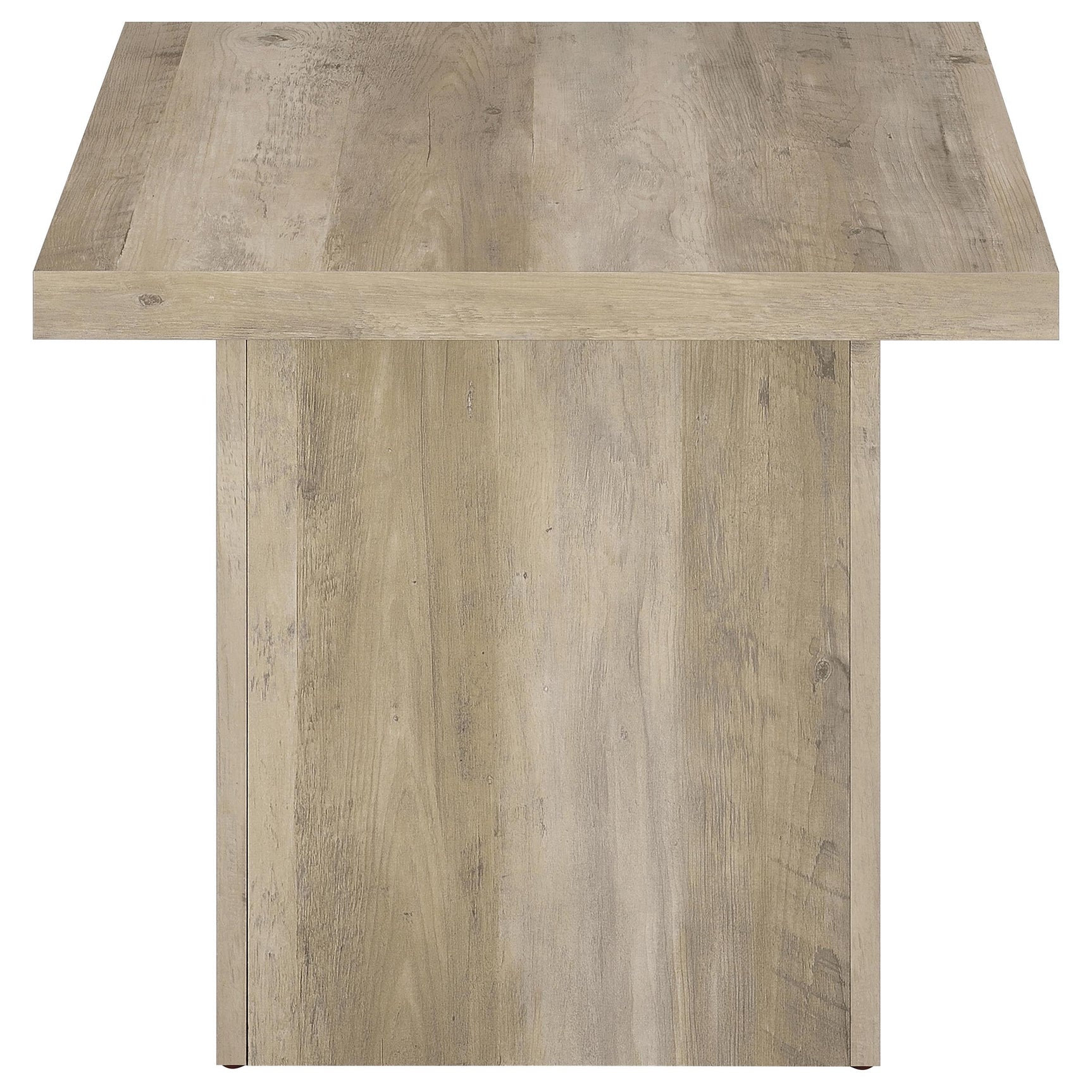 Devar 3-piece Square Coffee End Table Set Distressed Pine - Tampa Furniture Outlet