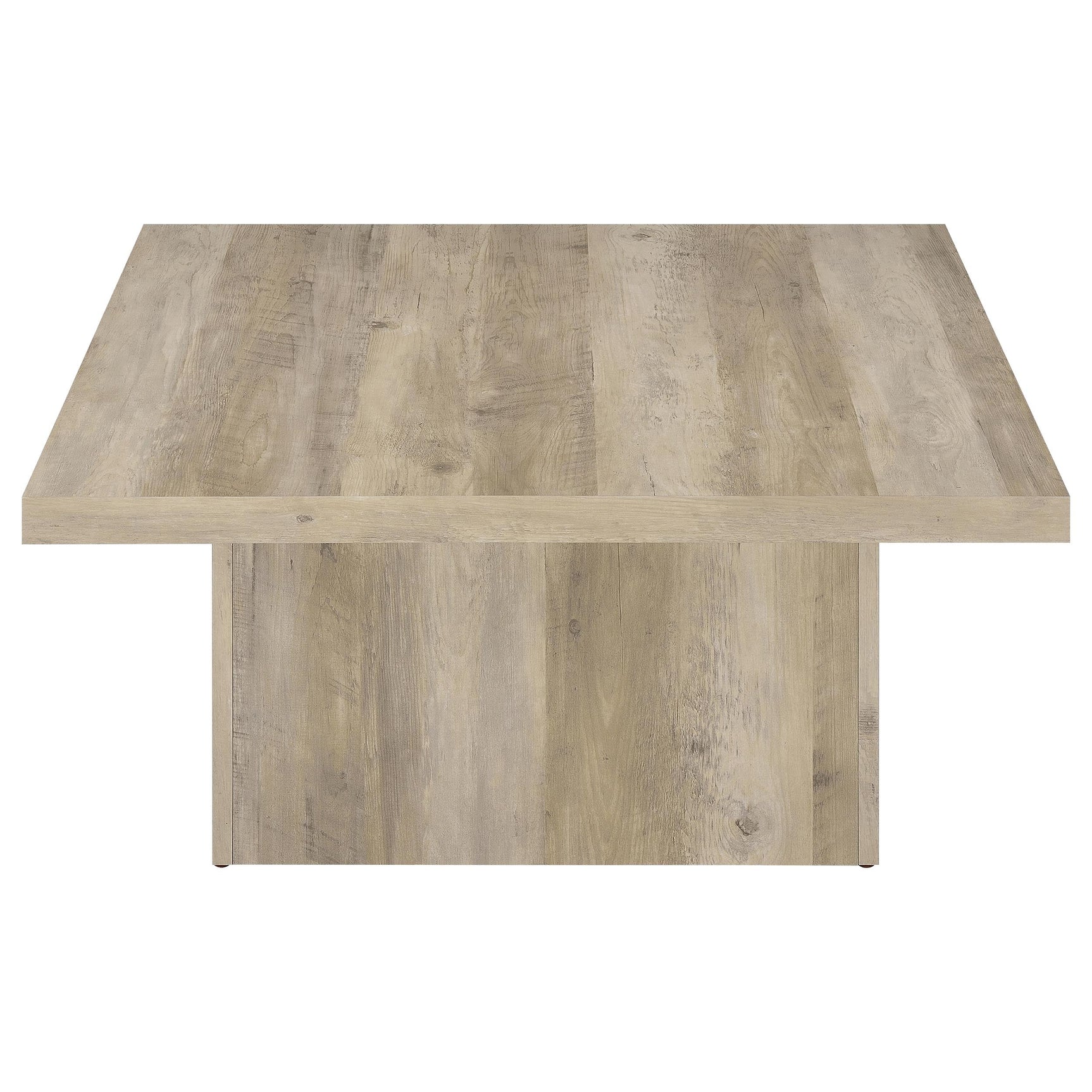 Devar 3-piece Square Coffee End Table Set Distressed Pine - Tampa Furniture Outlet