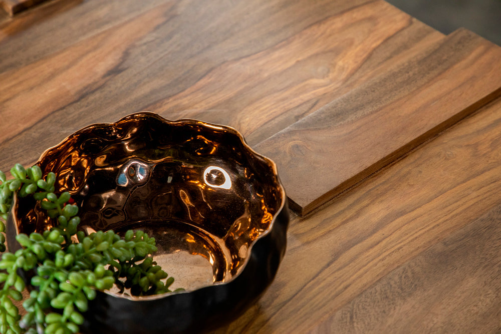 Samira Square Solid Wood Coffee Table Natural Sheesham - Tampa Furniture Outlet