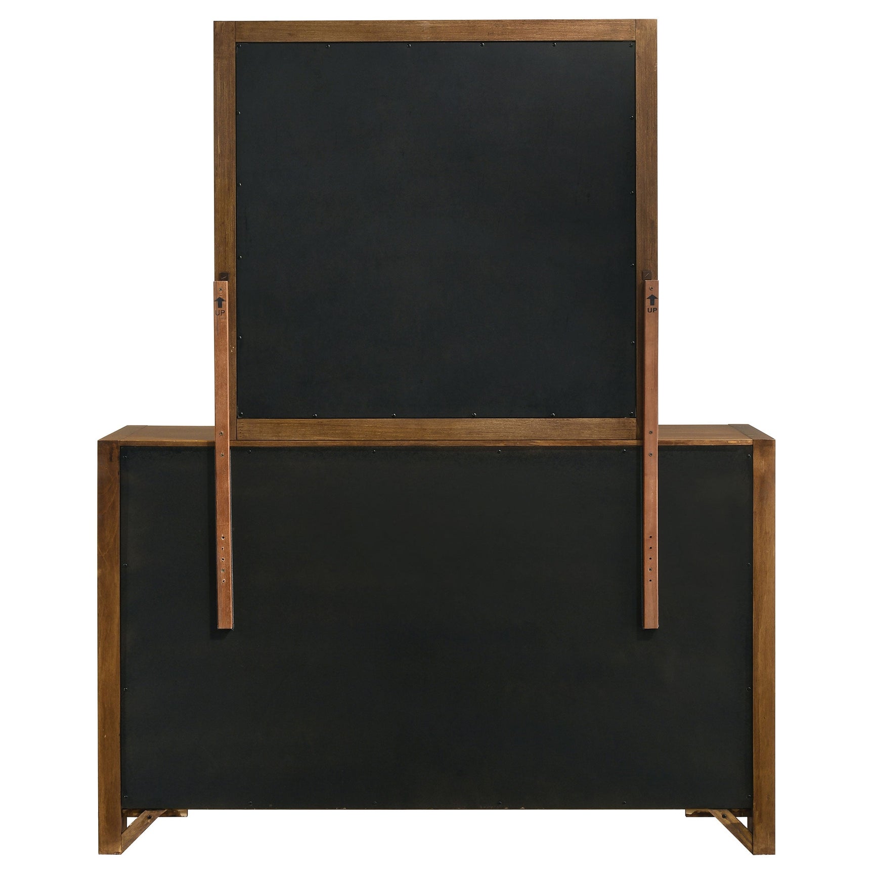 Adderley 8-drawer Bedroom Dresser and Mirror Warm Brown - Tampa Furniture Outlet