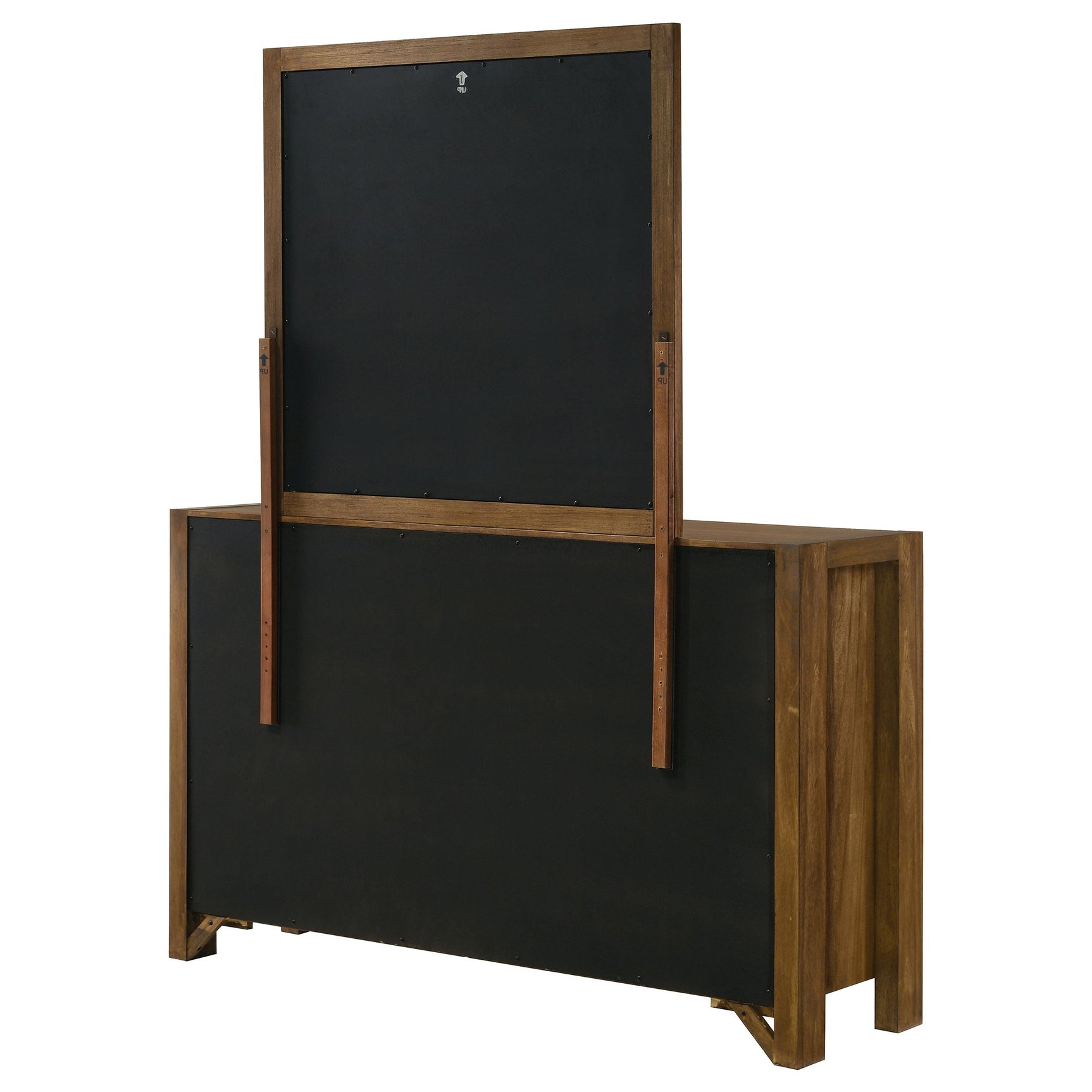 Adderley 8-drawer Bedroom Dresser and Mirror Warm Brown - Tampa Furniture Outlet