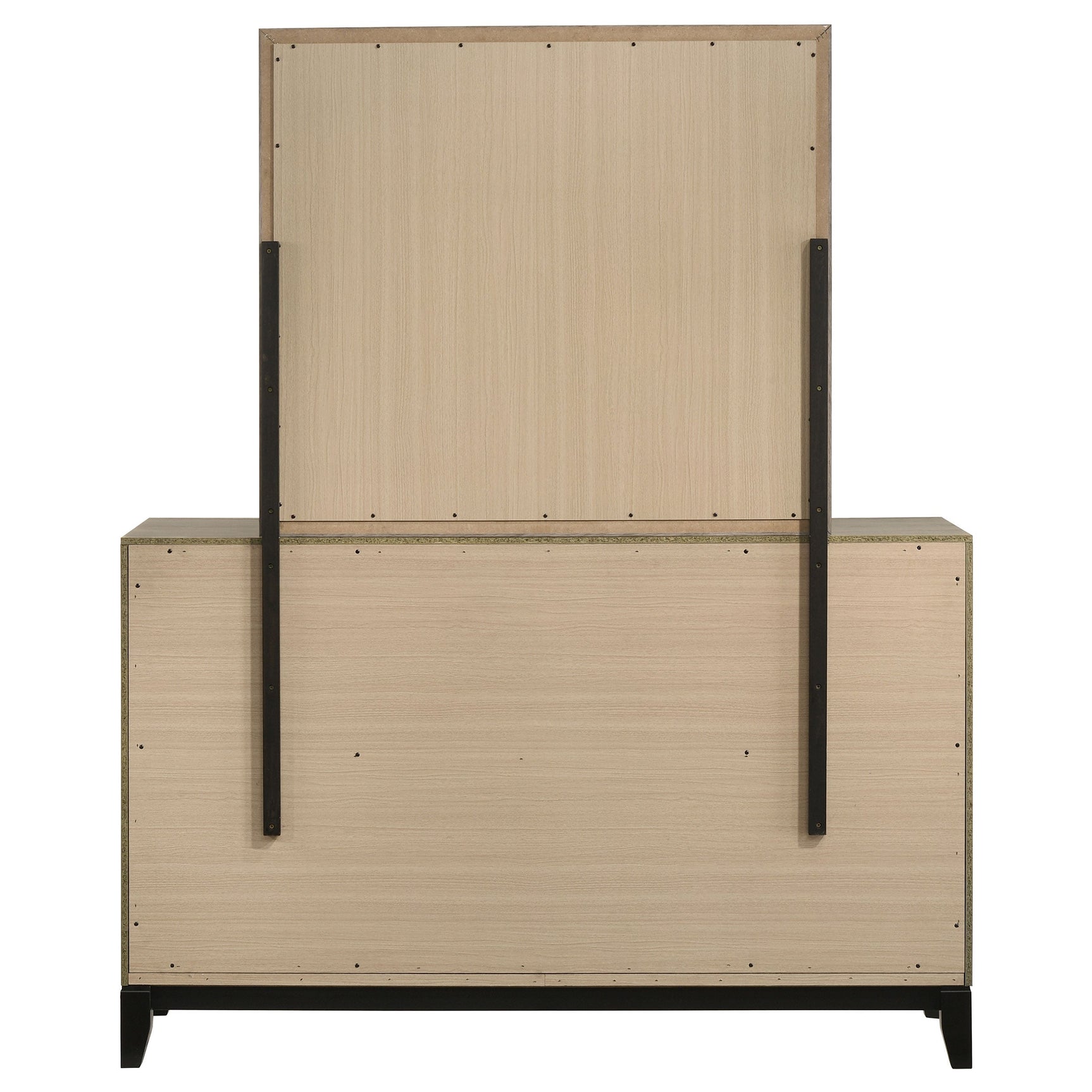 Watson 6-drawer Bedroom Dresser and Mirror Light Taupe - Tampa Furniture Outlet