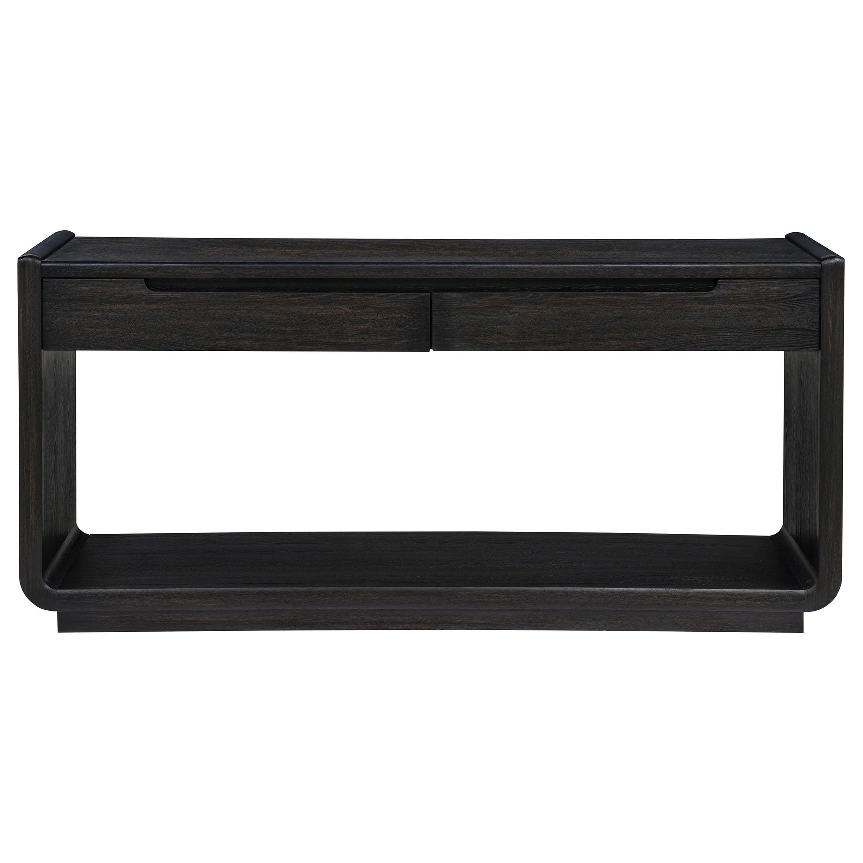 Leandro 2-drawer Entryway Sofa Console Table Burnished Black