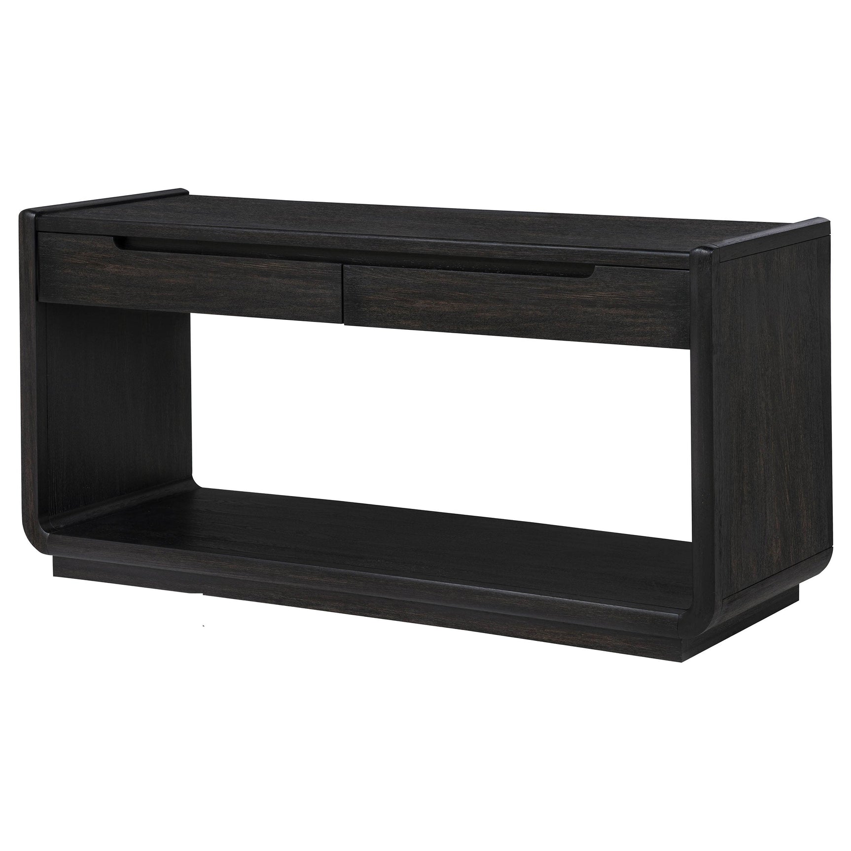 Leandro 2-drawer Entryway Sofa Console Table Burnished Black
