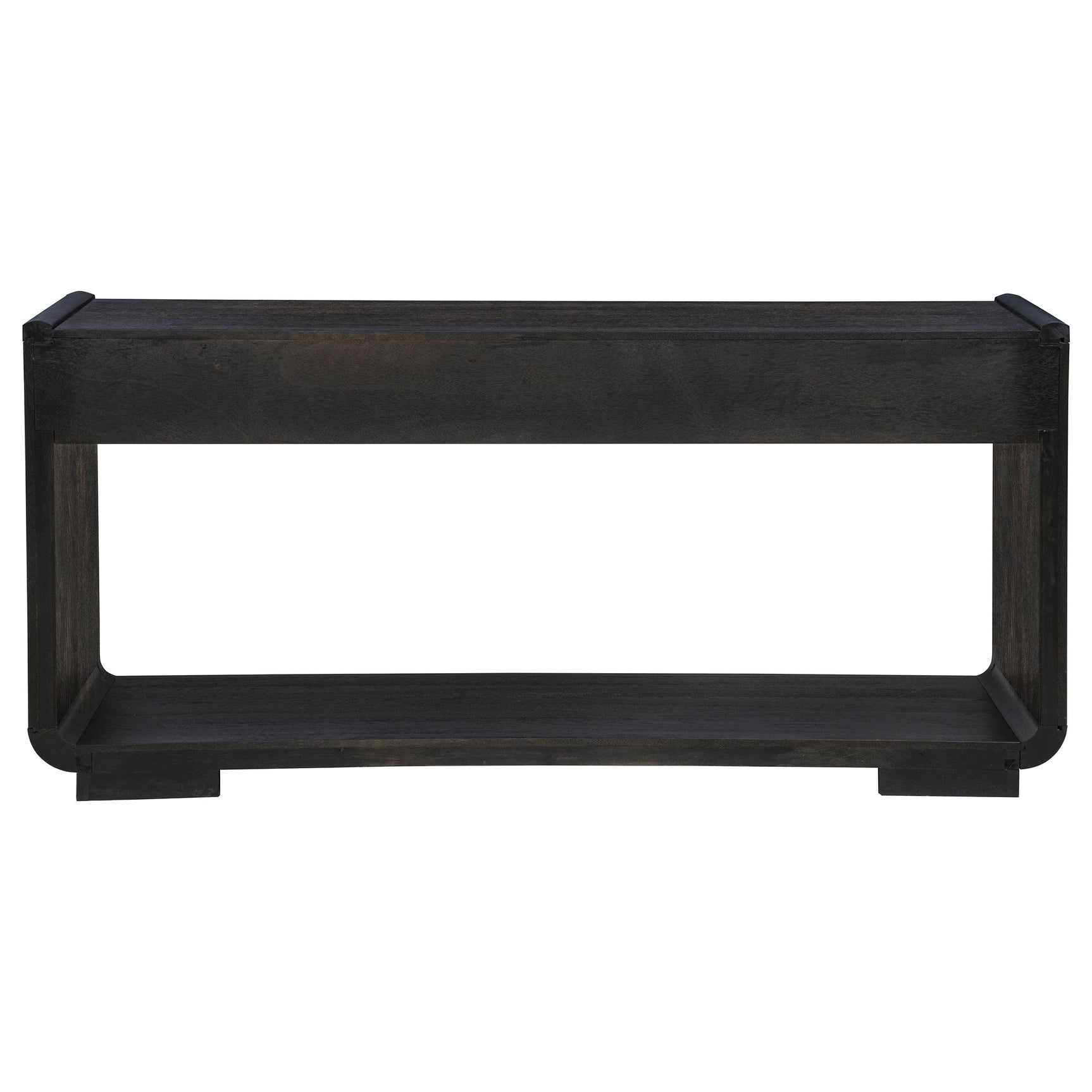 Leandro 2-drawer Entryway Sofa Console Table Burnished Black