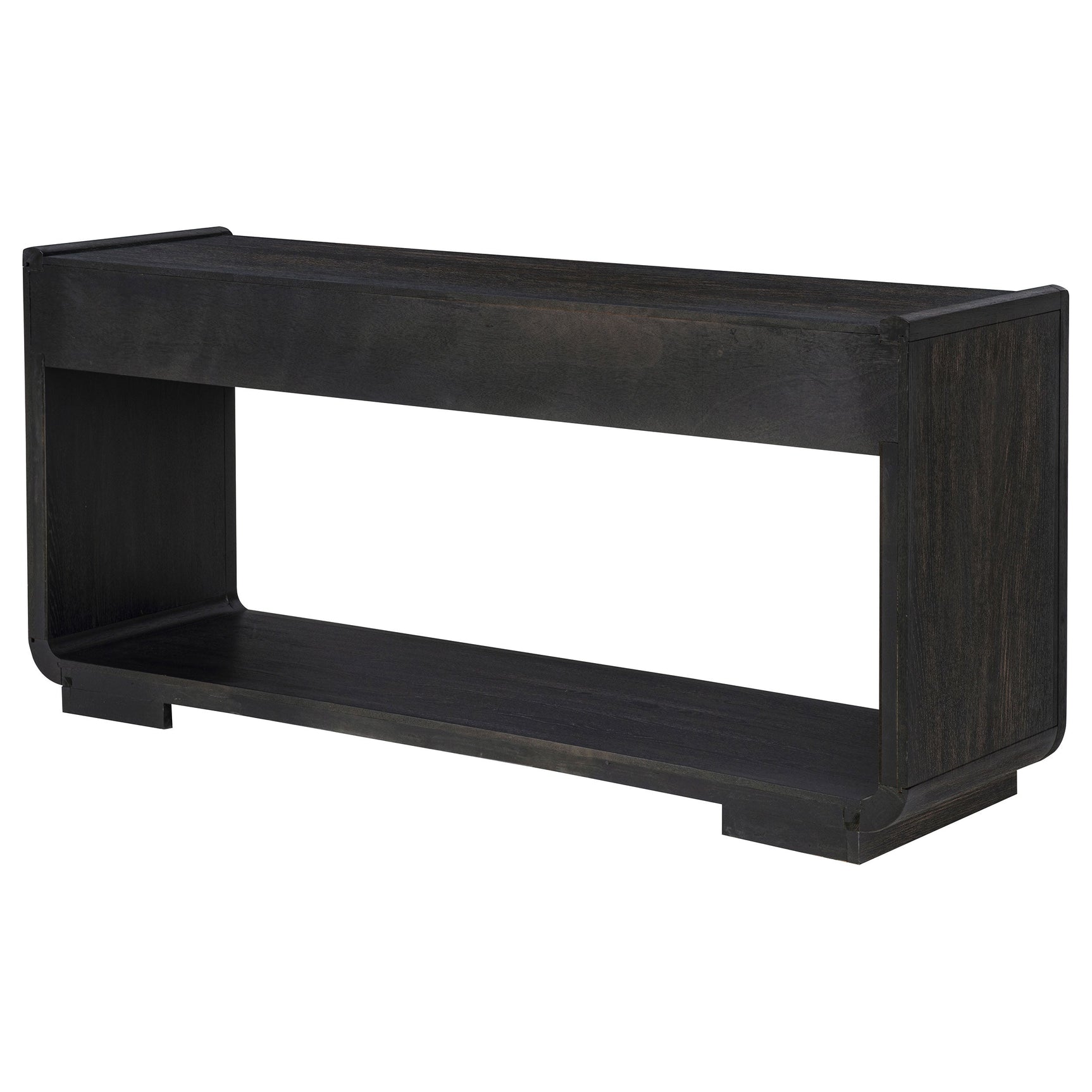 Leandro 2-drawer Entryway Sofa Console Table Burnished Black