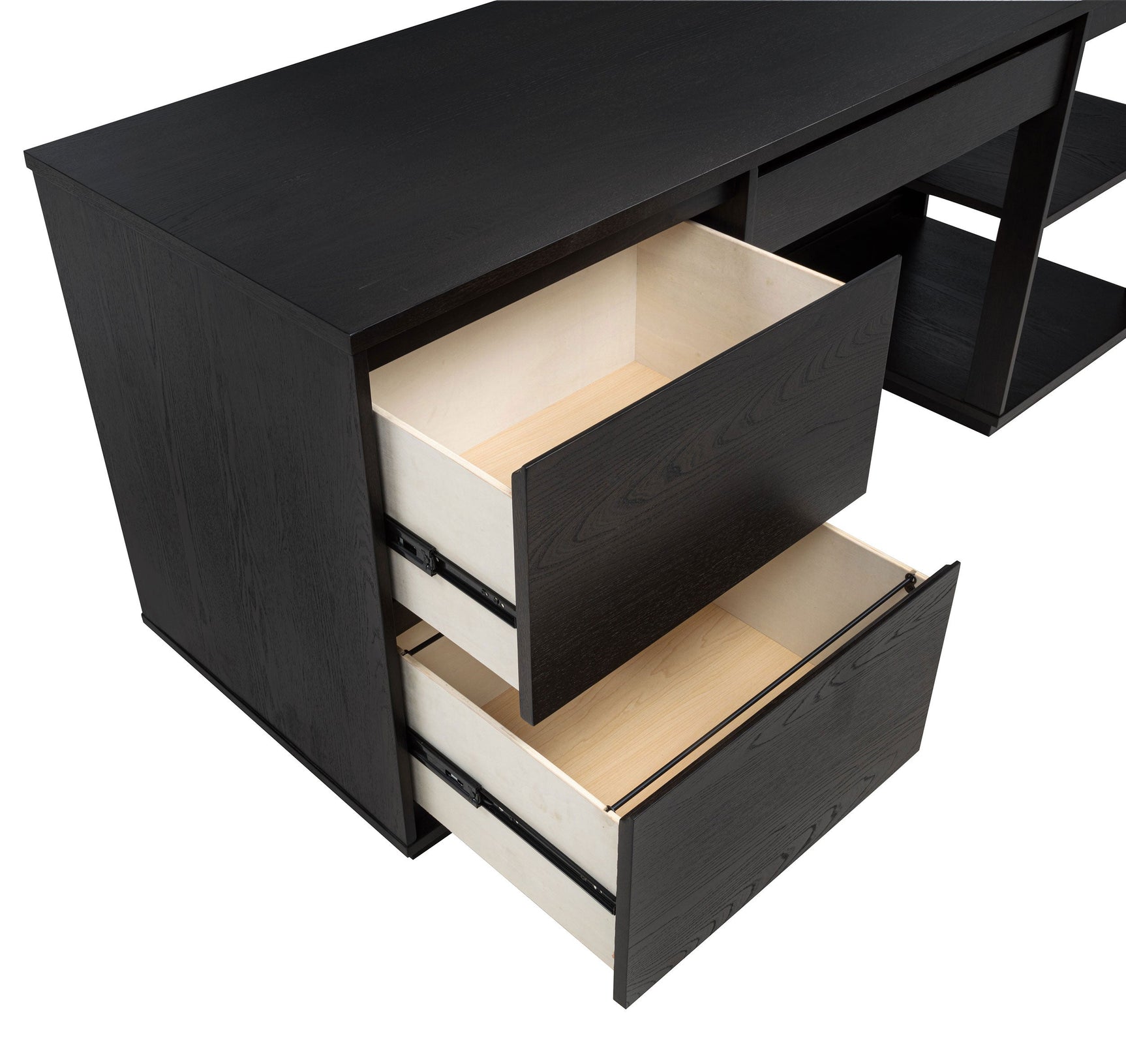 Harkes 75-inch 3-drawer Computer Desk with Adjustable Shelf Coffee Bean - Tampa Furniture Outlet