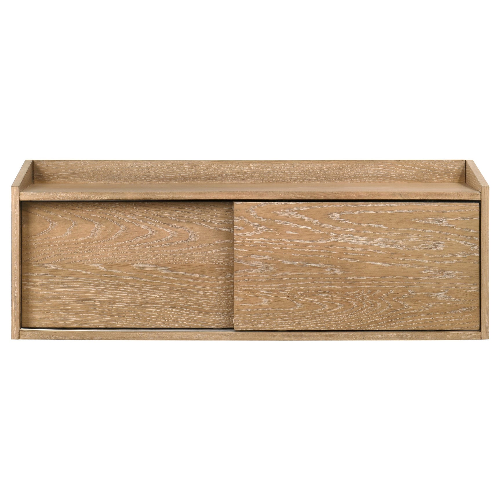 Fabian Bookshelf Bridge with Cubbies Distressed Light Brown - Tampa Furniture Outlet