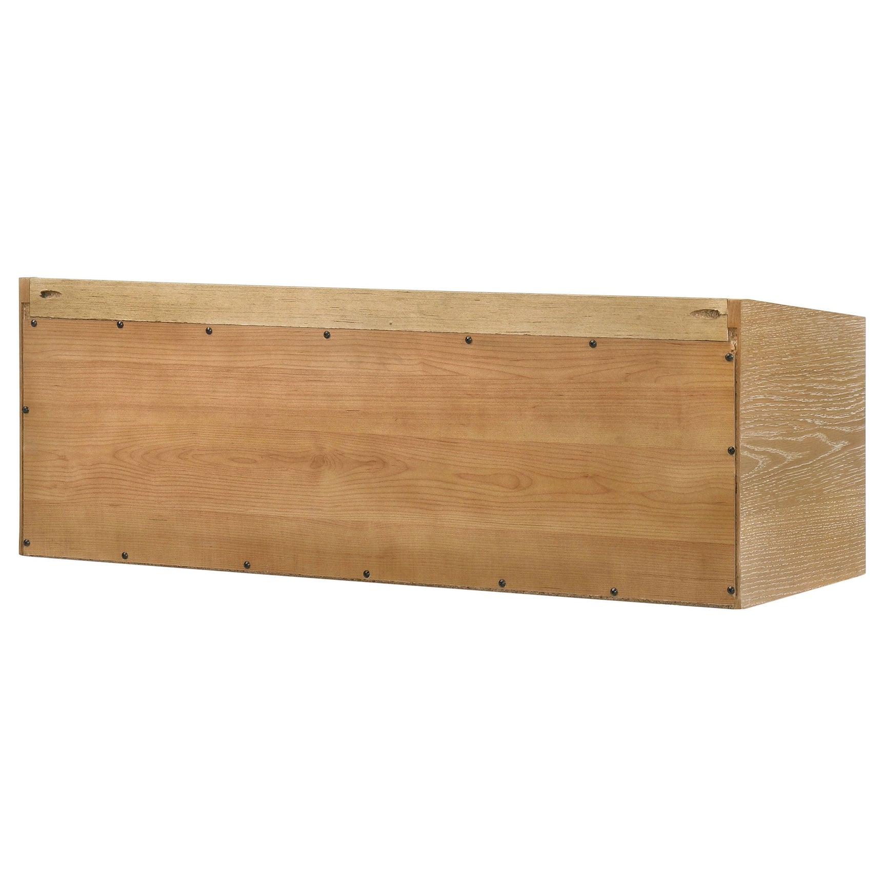 Fabian Bookshelf Bridge with Cubbies Distressed Light Brown - Tampa Furniture Outlet