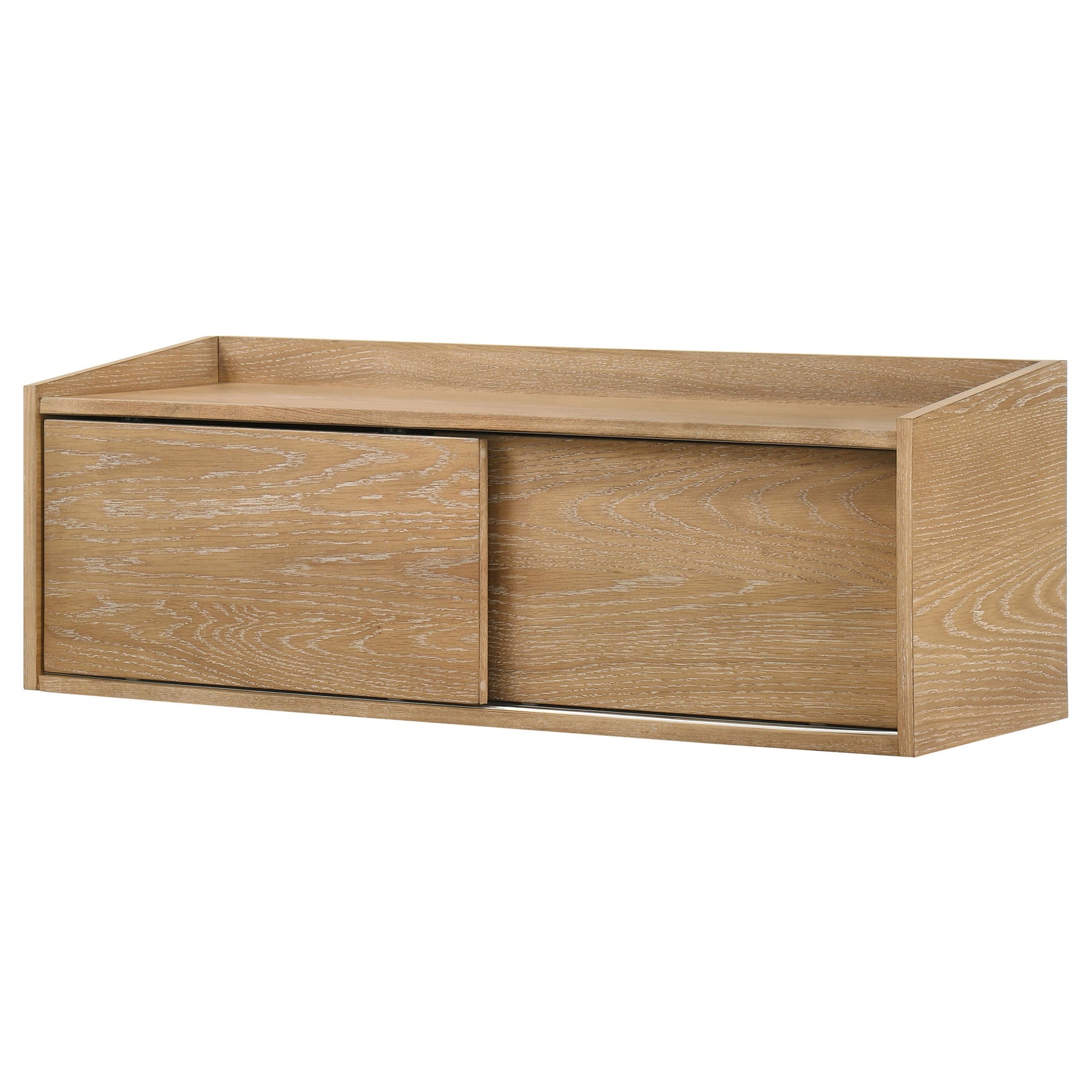 Fabian Bookshelf Bridge with Cubbies Distressed Light Brown - Tampa Furniture Outlet