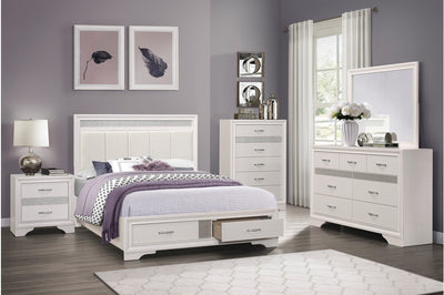 Bedroom-Luster Collection(White) - Tampa Furniture Outlet