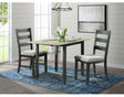 Martin 3 pc Drop Leaf Dining Set (Black Base) – SKU DMT3003DLDS | Elements