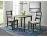 Martin 3 pc Drop Leaf Dining Set (Black Base) – SKU DMT3003DLDS | Elements