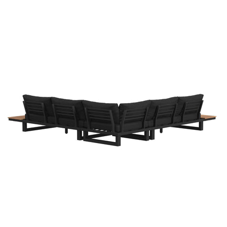Cabana - Three Piece Outdoor Living Set - Black - Tampa Furniture Outlet