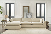 Tampa Furniture Outlet - Ashley Furniture - Elyza Sectional - RAF 10-Piece Sectional / Linen - 10006S8