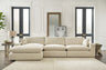 Tampa Furniture Outlet - Ashley Furniture - Elyza Sectional - RAF 10-Piece Sectional / Linen - 10006S8