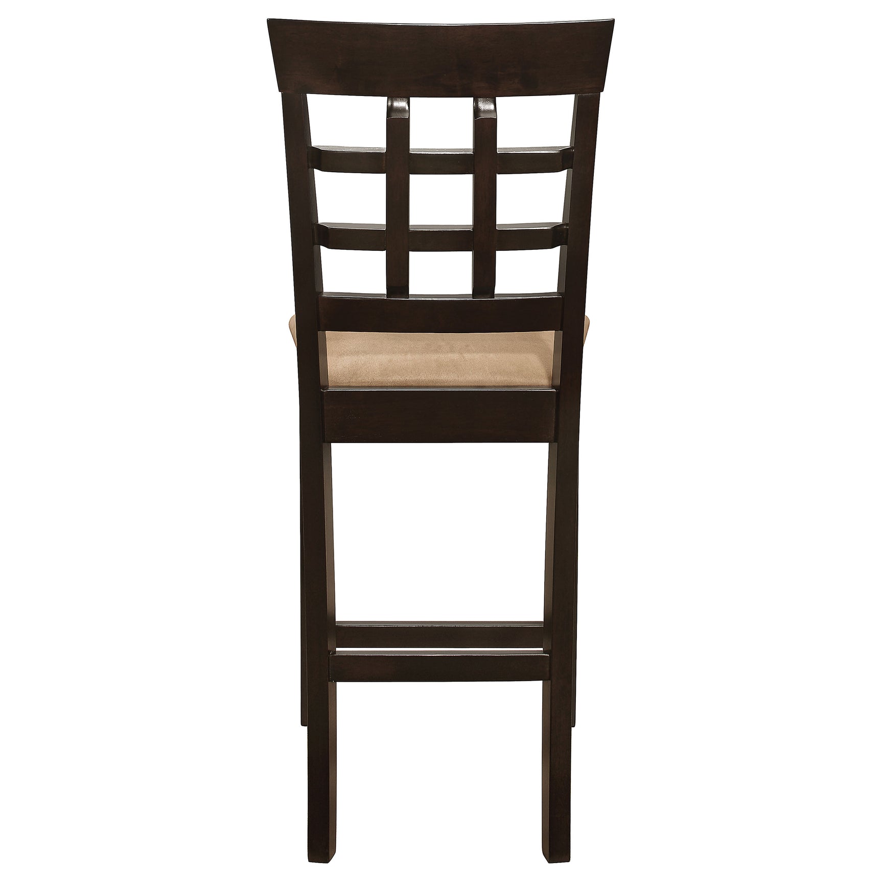 Gabriel Lattice Back Counter Chair Cappuccino (Set of 2) - Tampa Furniture Outlet